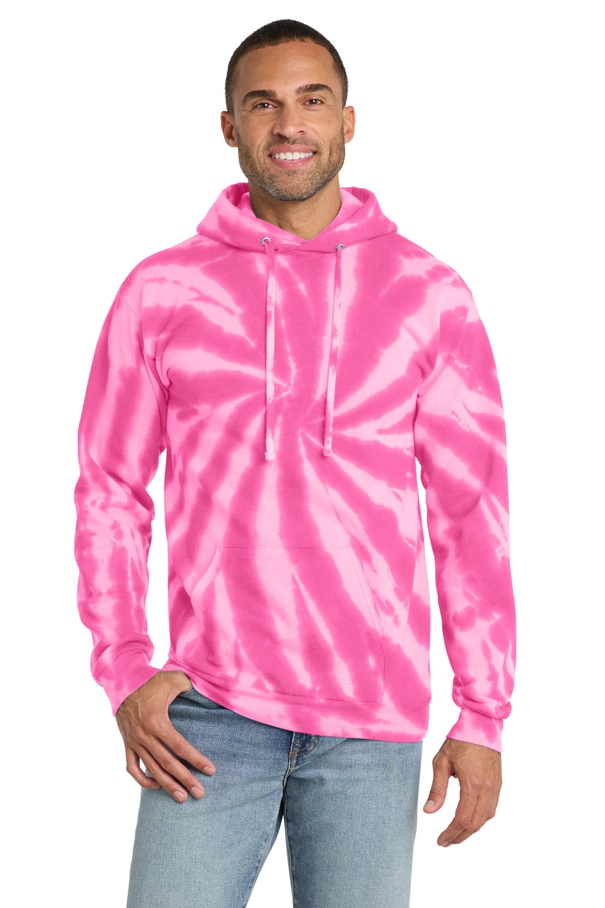 Port & Co ®  Tie-Dye Pullover Hooded Sweatshirt. PC146 | Add Your Logo