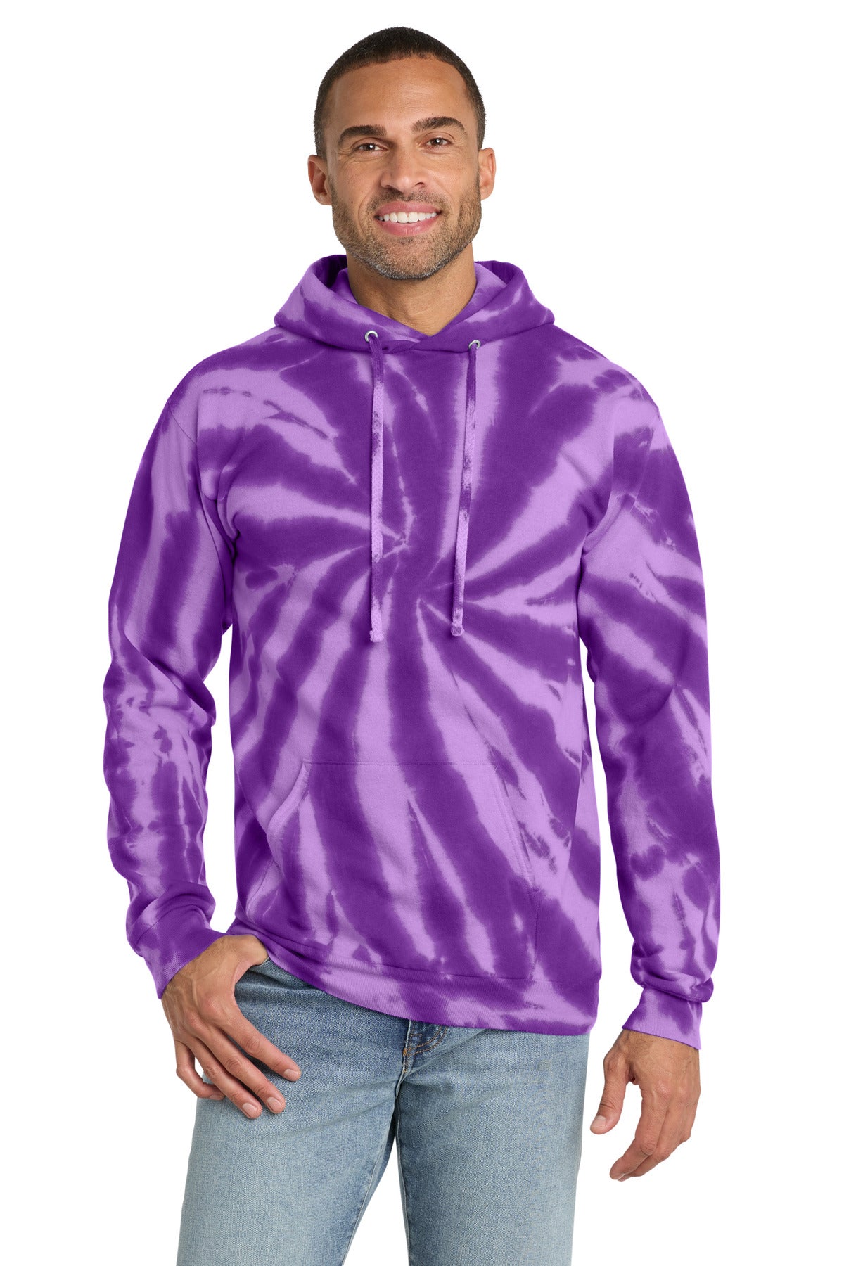 Port & Co ®  Tie-Dye Pullover Hooded Sweatshirt. PC146 | Add Your Logo