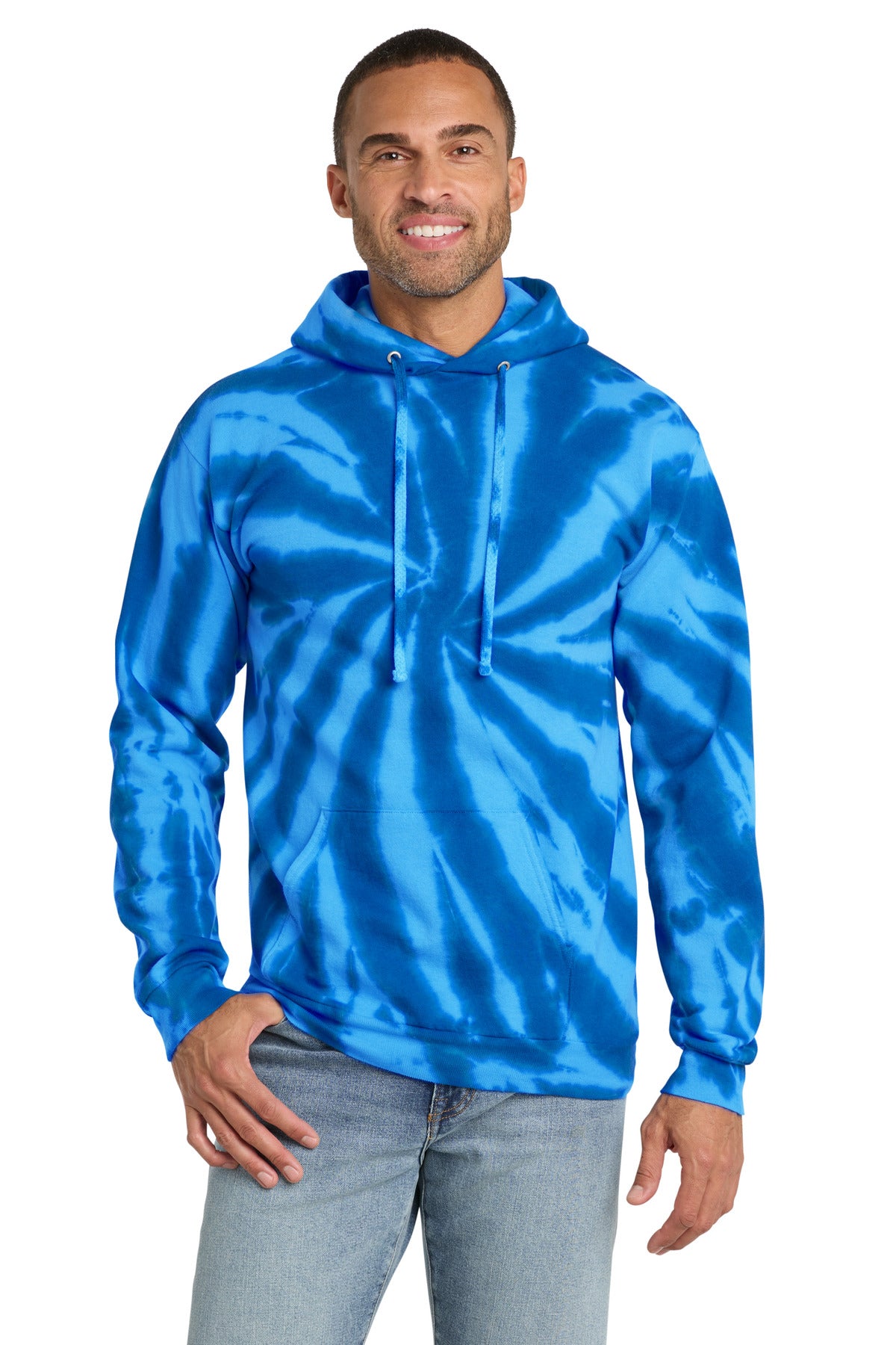 Port & Co ®  Tie-Dye Pullover Hooded Sweatshirt. PC146 | Add Your Logo