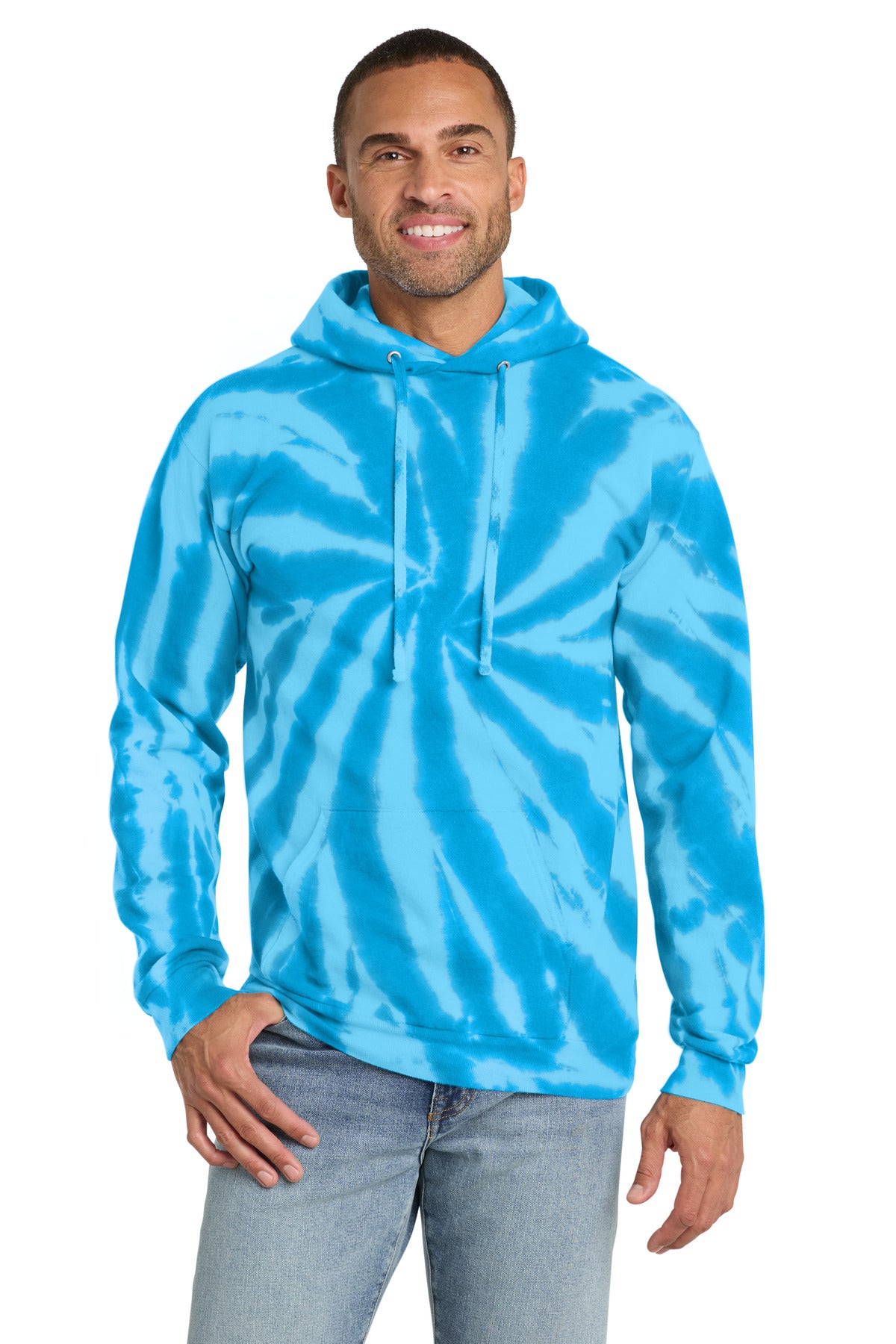 Port & Co ®  Tie-Dye Pullover Hooded Sweatshirt. PC146 | Add Your Logo