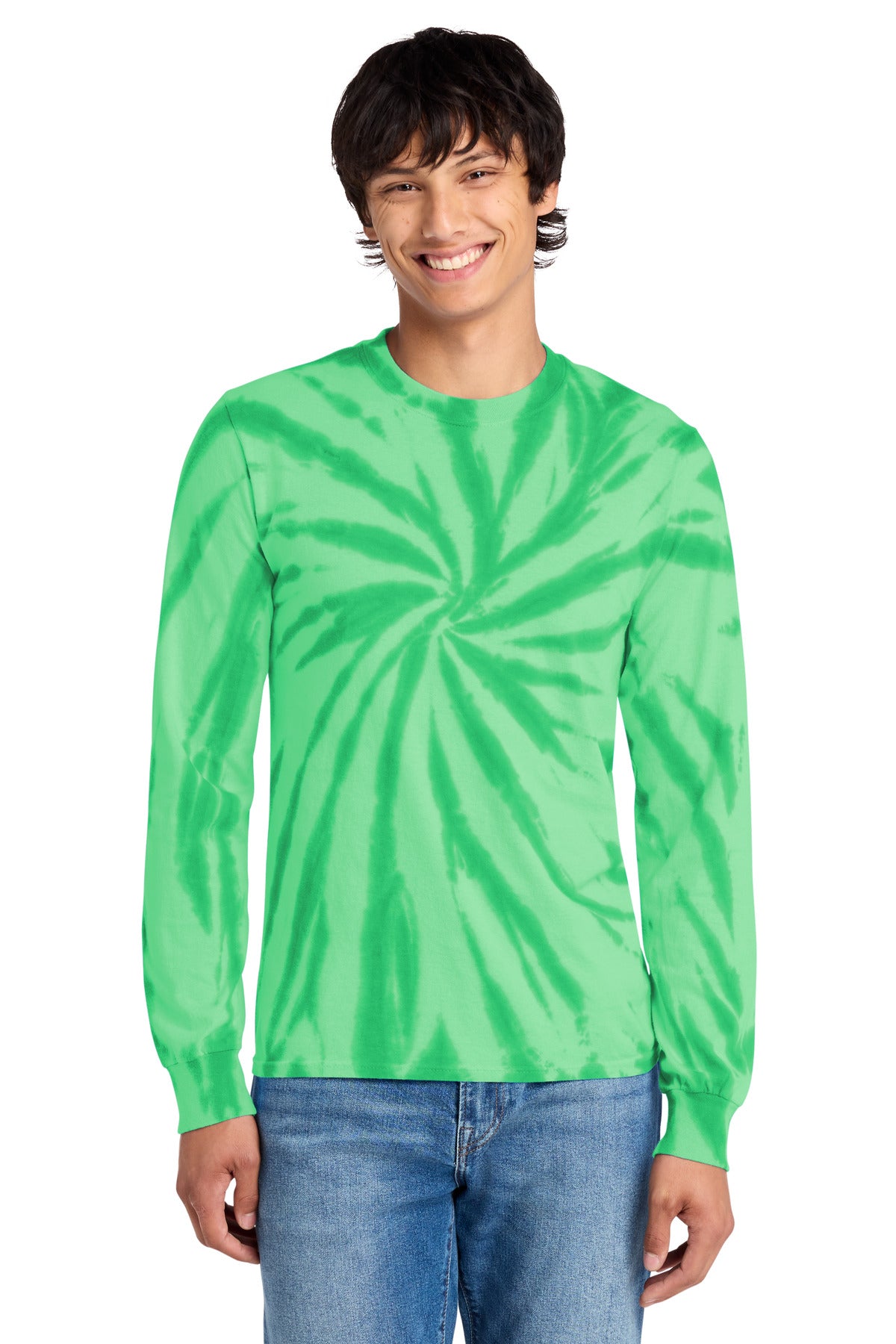 Port & Co ®  Tie-Dye Long Sleeve Tee.  PC147LS | Add Your Logo