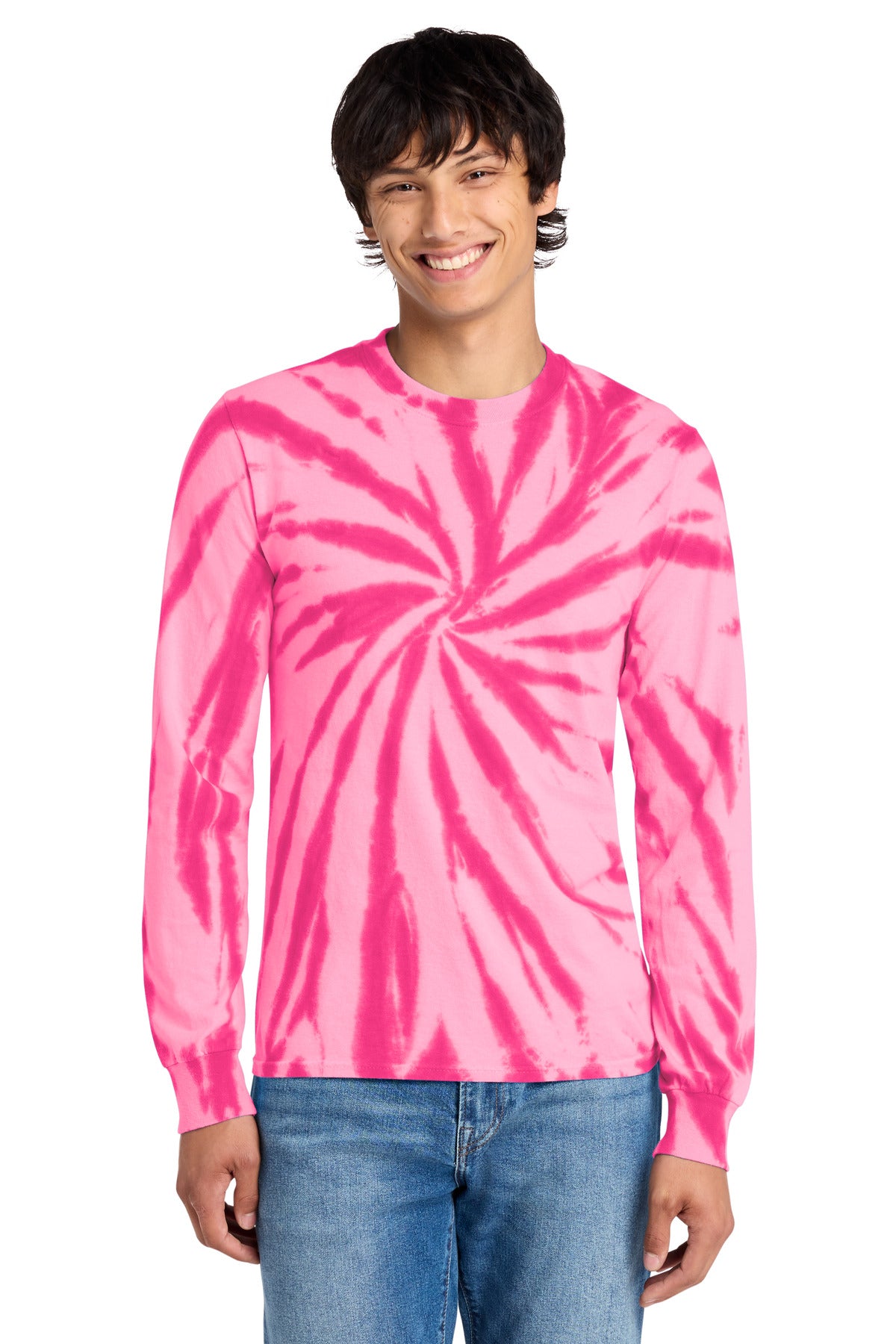 Port & Co ®  Tie-Dye Long Sleeve Tee.  PC147LS | Add Your Logo
