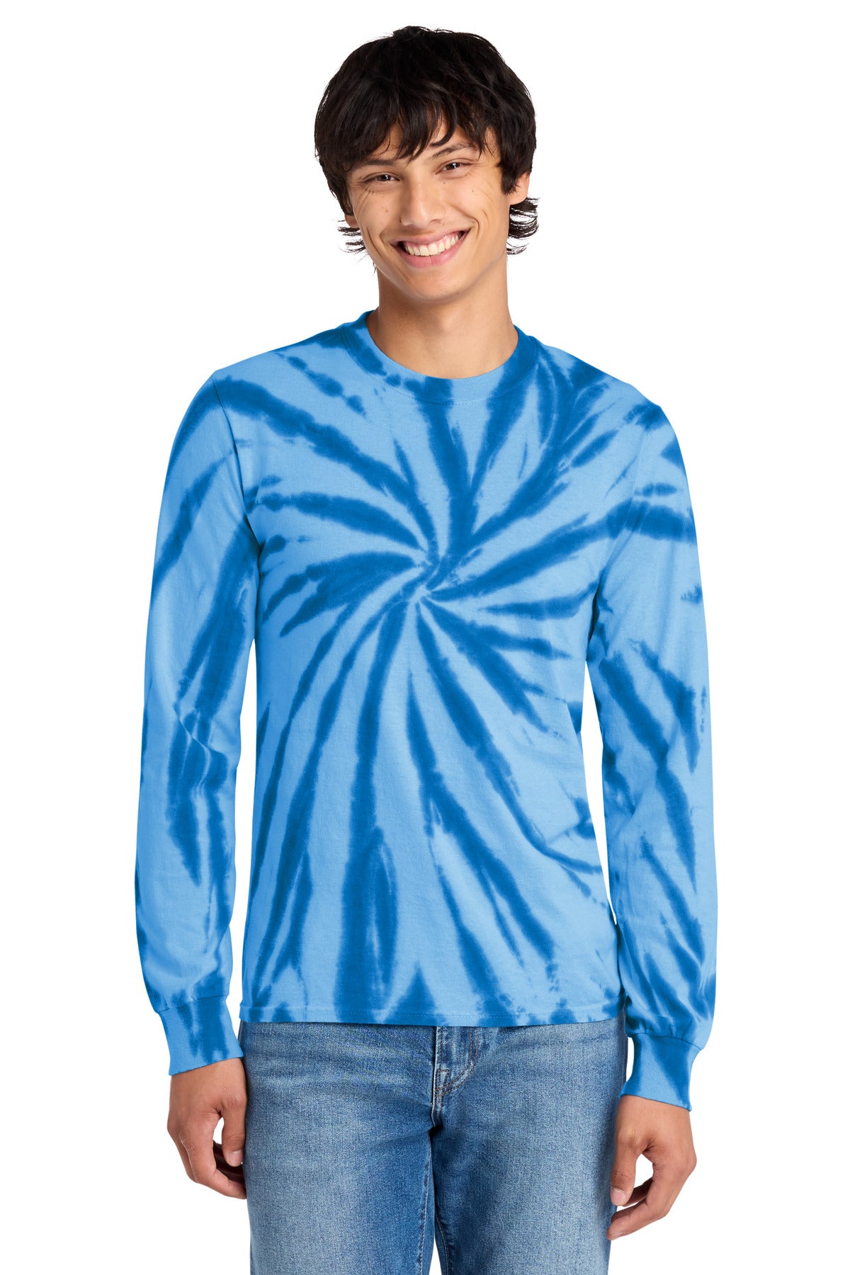 Port & Co ®  Tie-Dye Long Sleeve Tee.  PC147LS | Add Your Logo