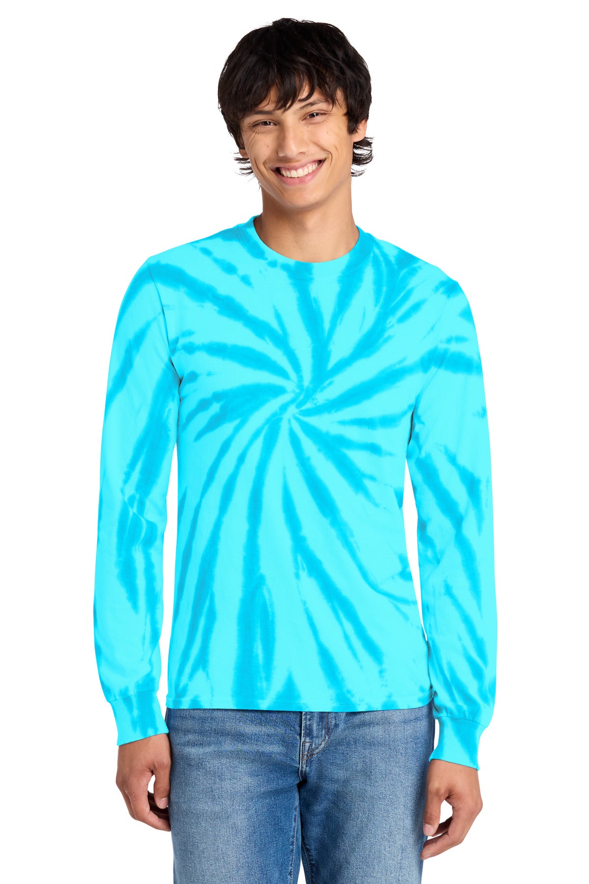 Port & Co ®  Tie-Dye Long Sleeve Tee.  PC147LS | Add Your Logo