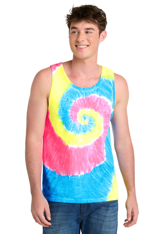 Port & Co ®  Tie-Dye Tank Top.  PC147TT | Add Your Logo