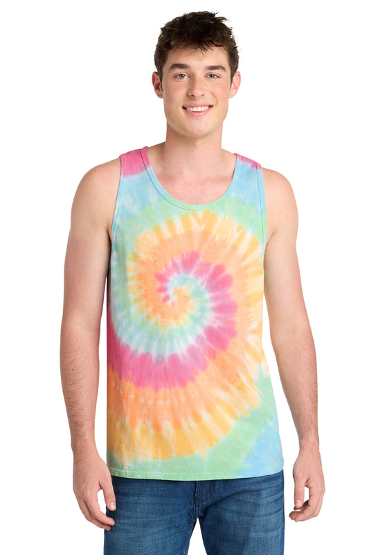 Port & Co ®  Tie-Dye Tank Top.  PC147TT | Add Your Logo