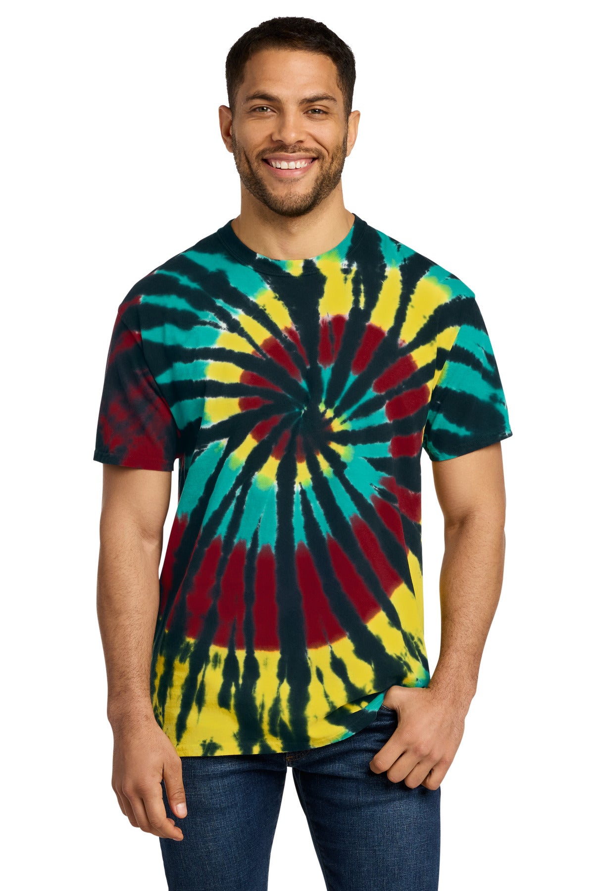 Port & Co ®  Tie-Dye Tee. PC147 | Add Your Logo