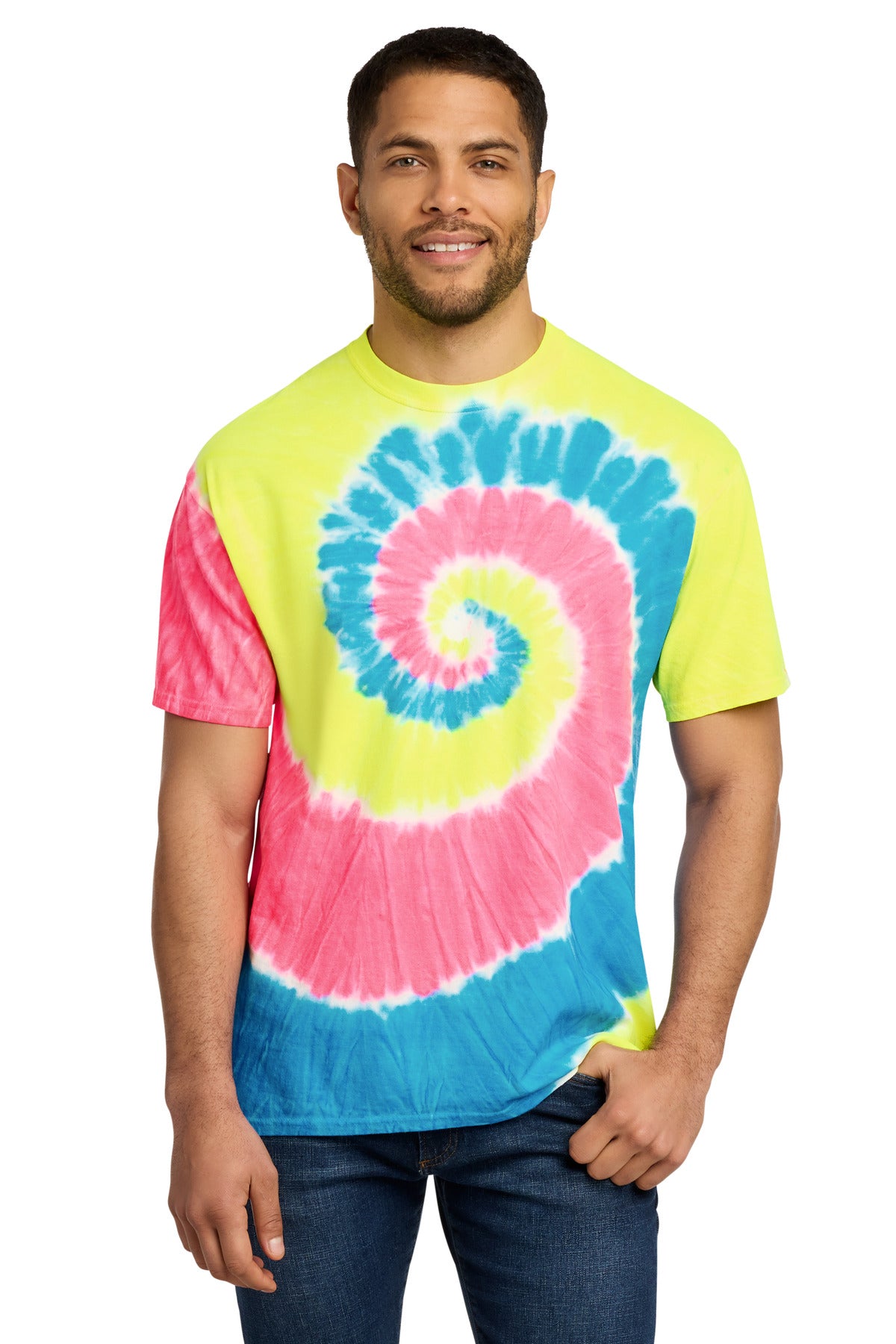 Port & Co ®  Tie-Dye Tee. PC147 | Add Your Logo