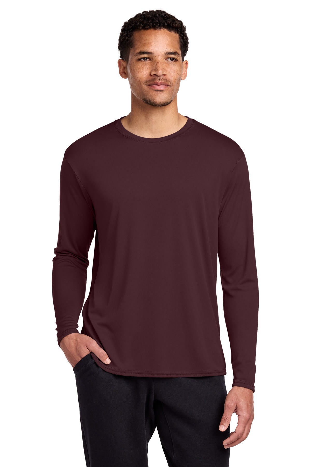 Port & Co ®  Long Sleeve Performance Tee. PC380LS | Add Your Logo