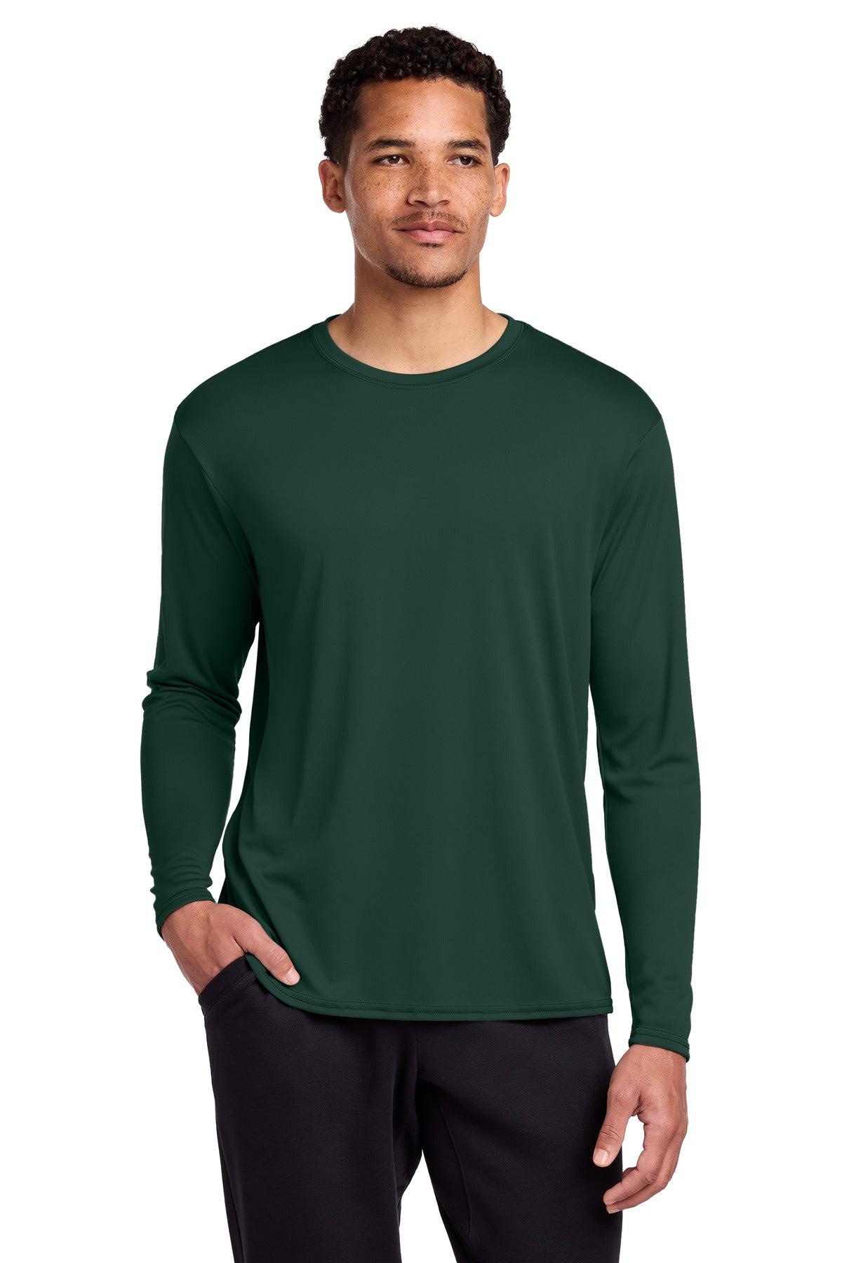 Port & Co ®  Long Sleeve Performance Tee. PC380LS | Add Your Logo