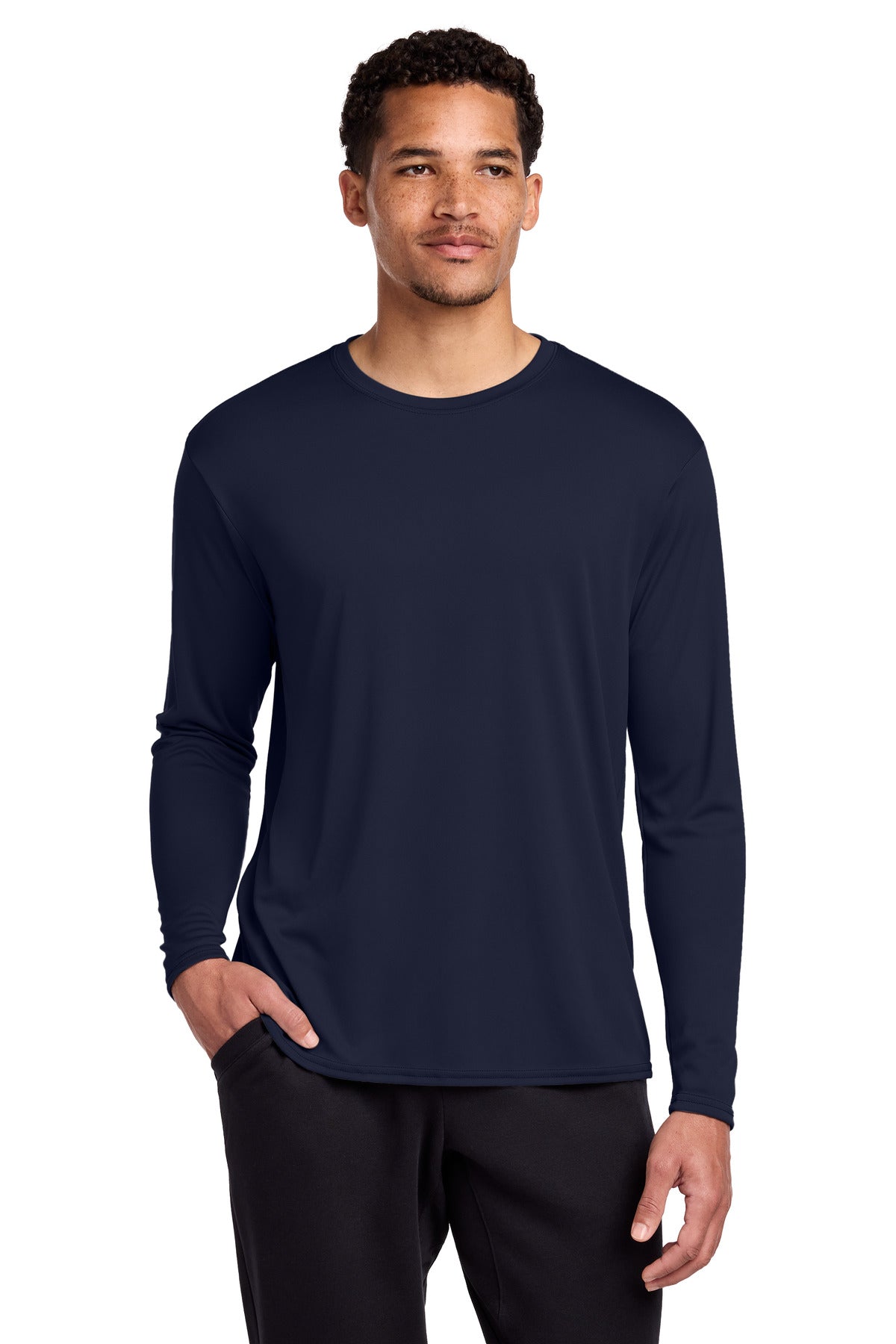 Port & Co ®  Long Sleeve Performance Tee. PC380LS | Add Your Logo