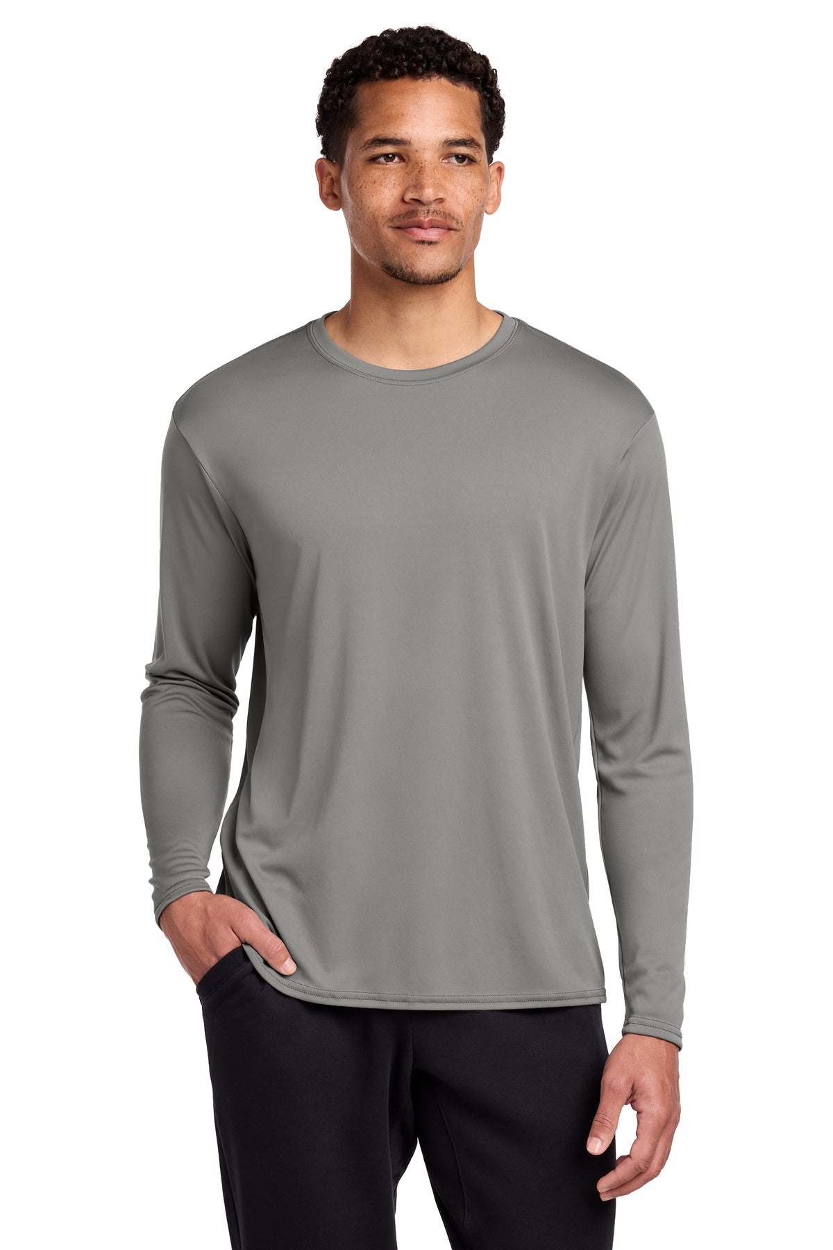 Port & Co ®  Long Sleeve Performance Tee. PC380LS | Add Your Logo