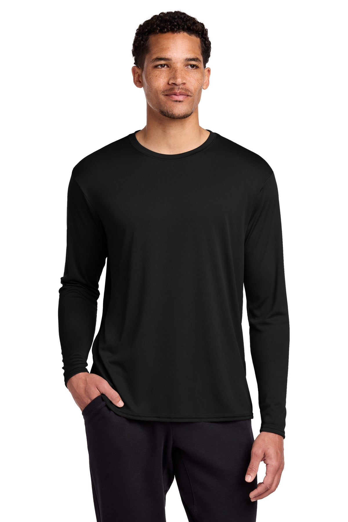 Port & Co ®  Long Sleeve Performance Tee. PC380LS | Add Your Logo
