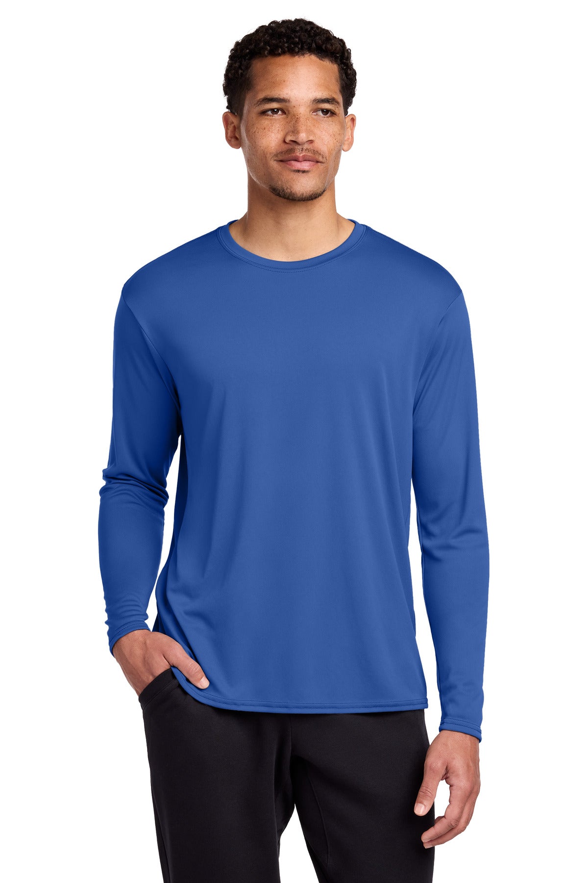 Port & Co ®  Long Sleeve Performance Tee. PC380LS | Add Your Logo