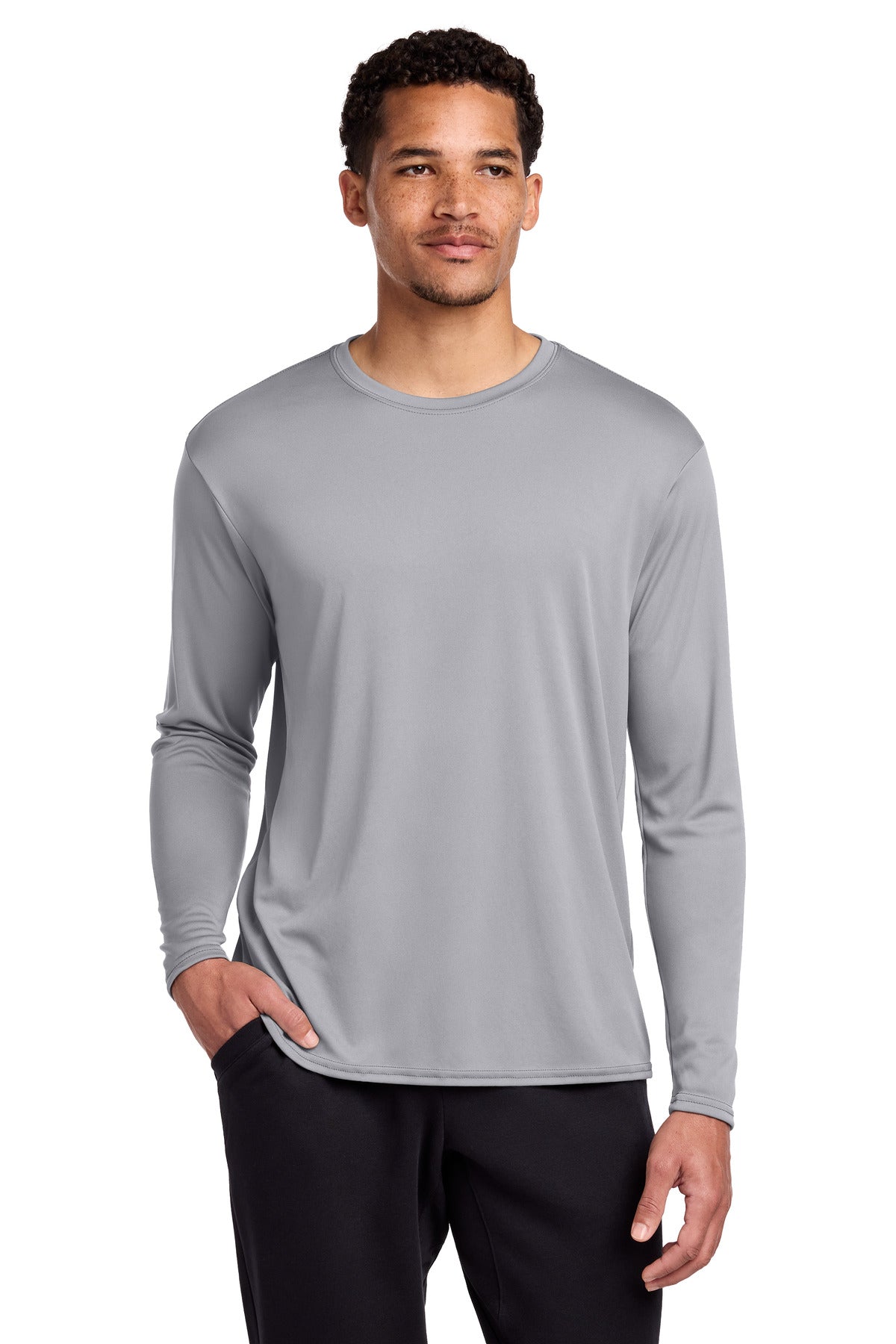 Port & Co ®  Long Sleeve Performance Tee. PC380LS | Add Your Logo
