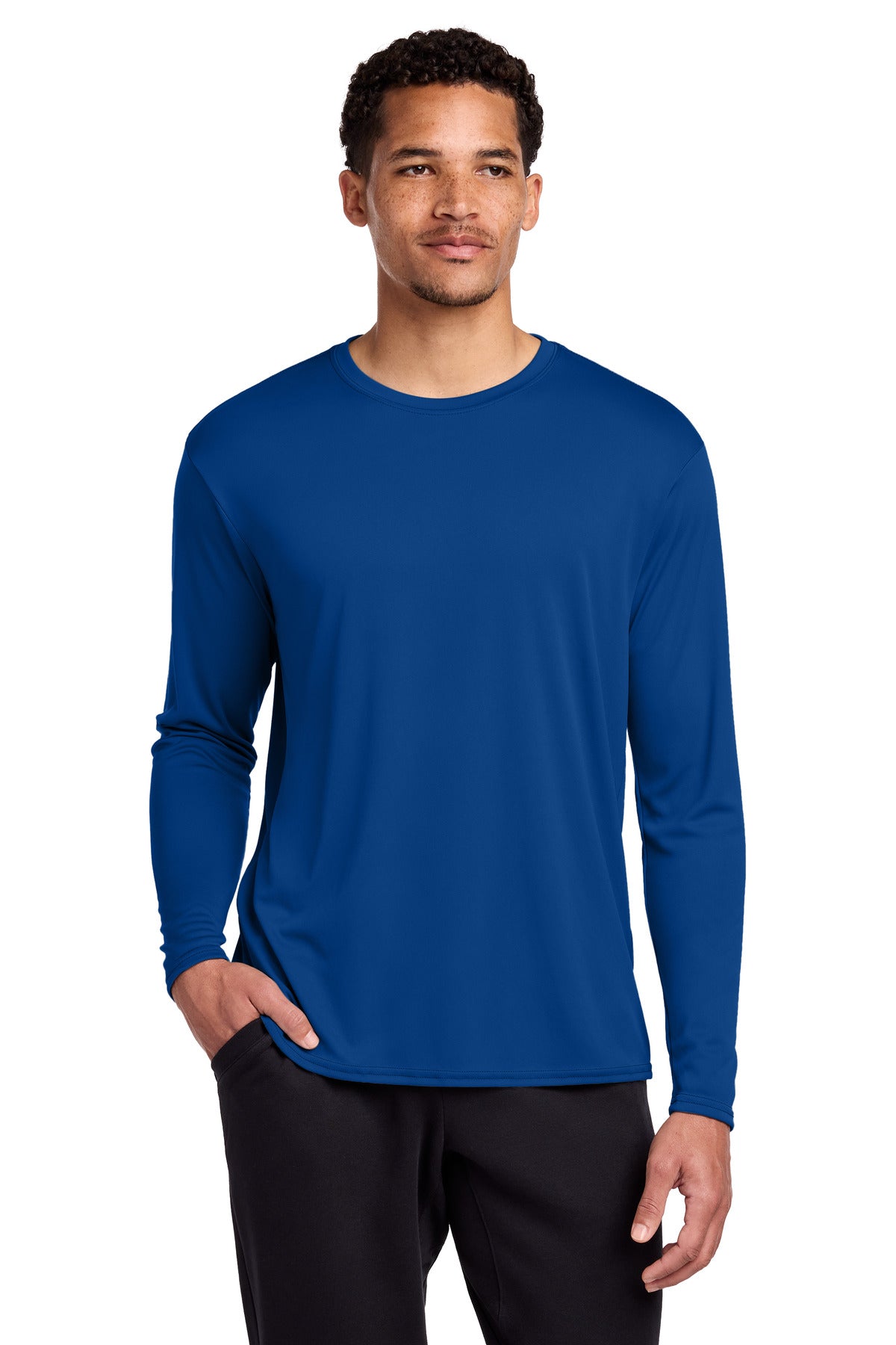 Port & Co ®  Long Sleeve Performance Tee. PC380LS | Add Your Logo