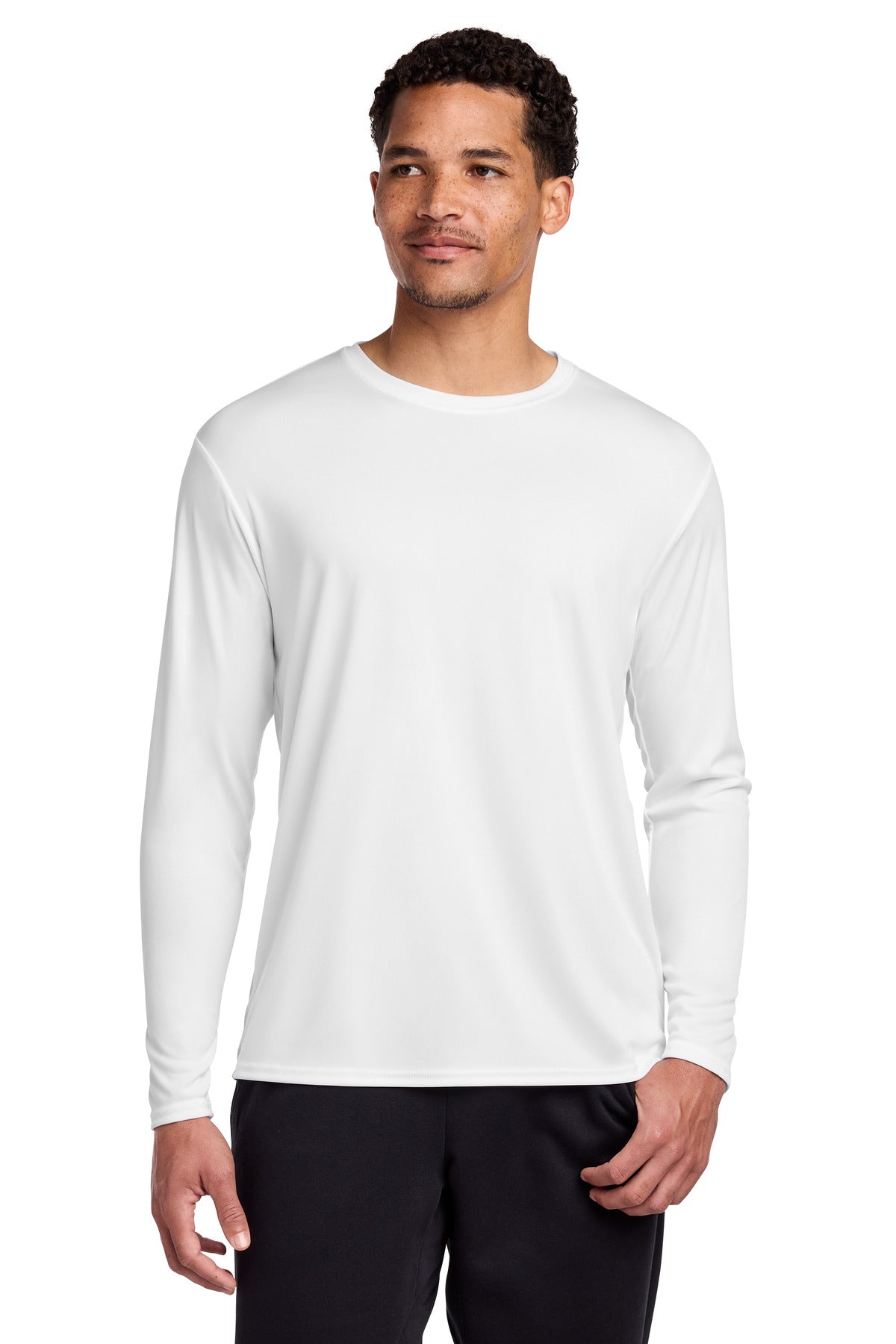 Port & Co ®  Long Sleeve Performance Tee. PC380LS | Add Your Logo
