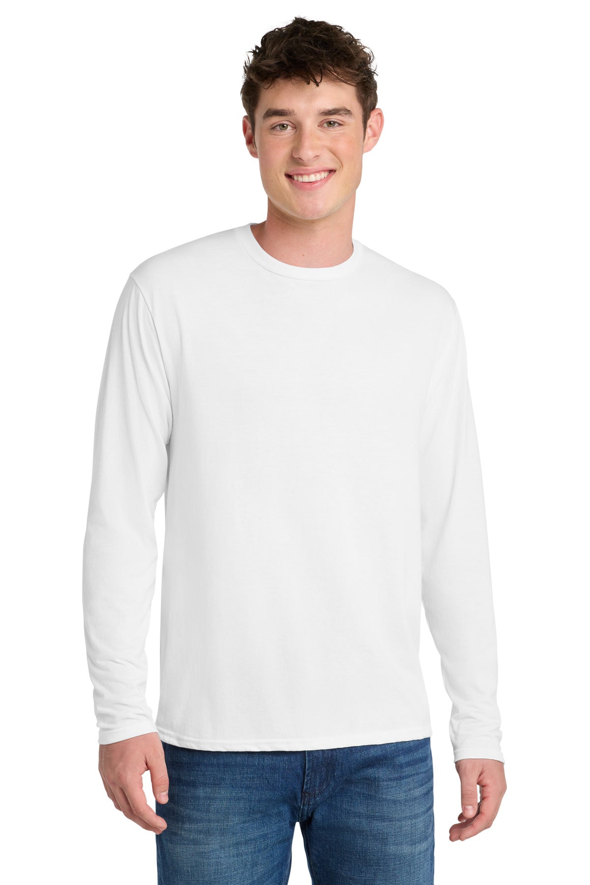 Port & Co ®  Long Sleeve Performance Blend Tee. PC381LS | Add Your Logo
