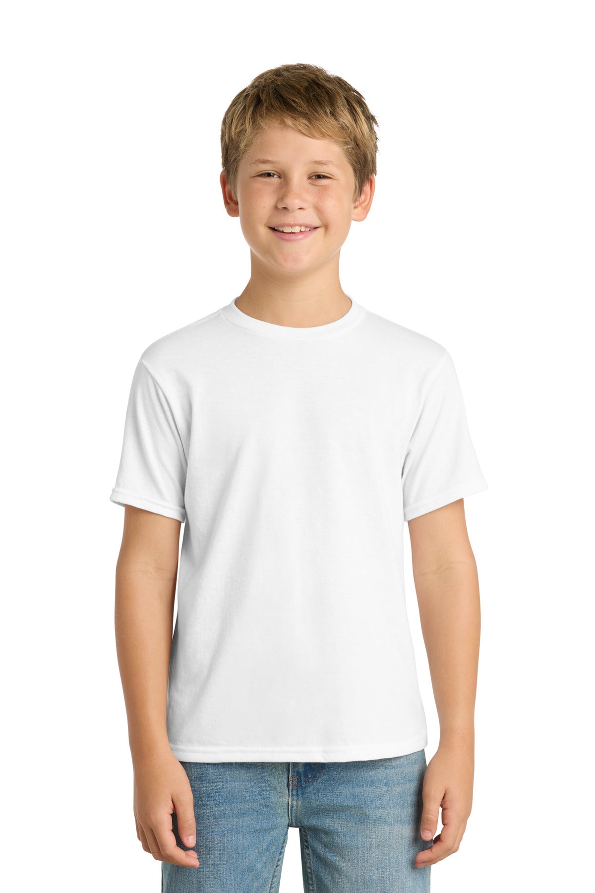 Port & Co ®  Youth Performance Blend Tee. PC381Y | Add Your Logo