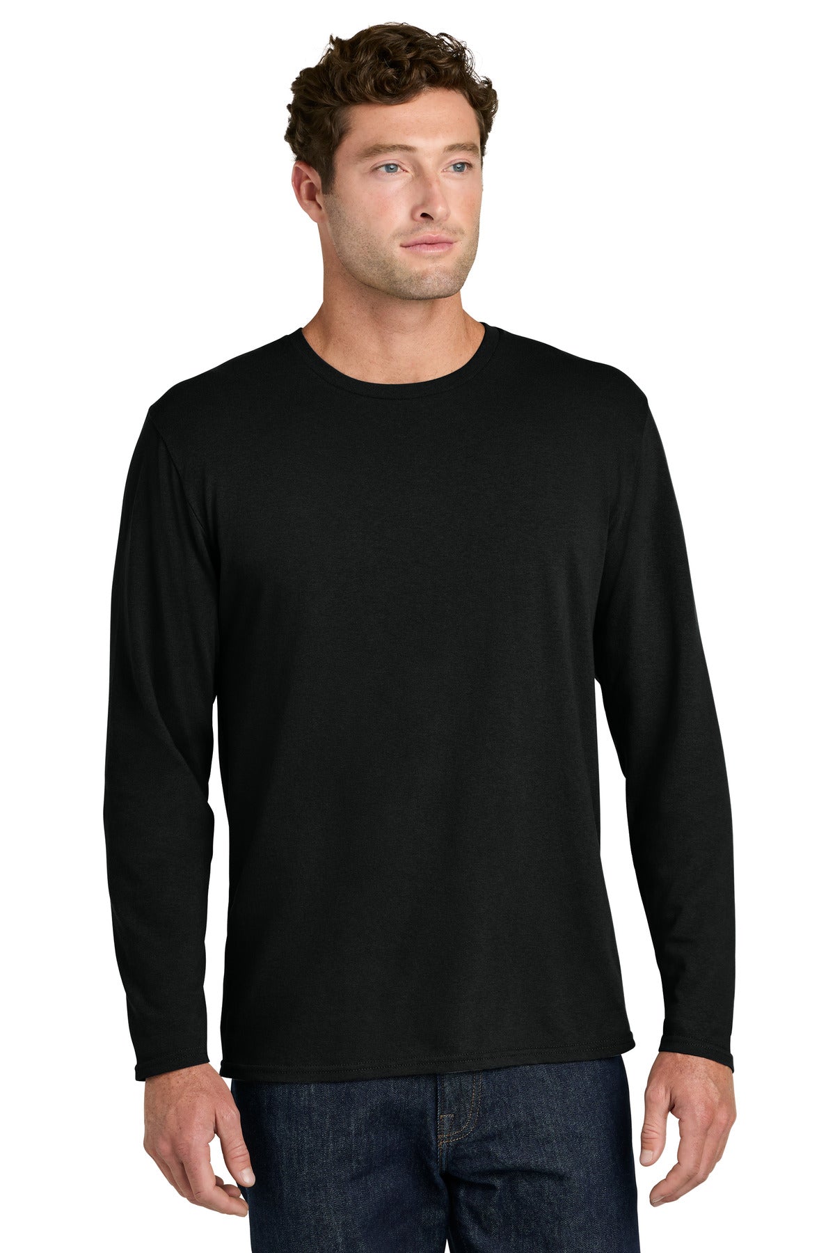Port & Co ®  Easy Cotton Long Sleeve Tee PC43LS | Add Your Logo