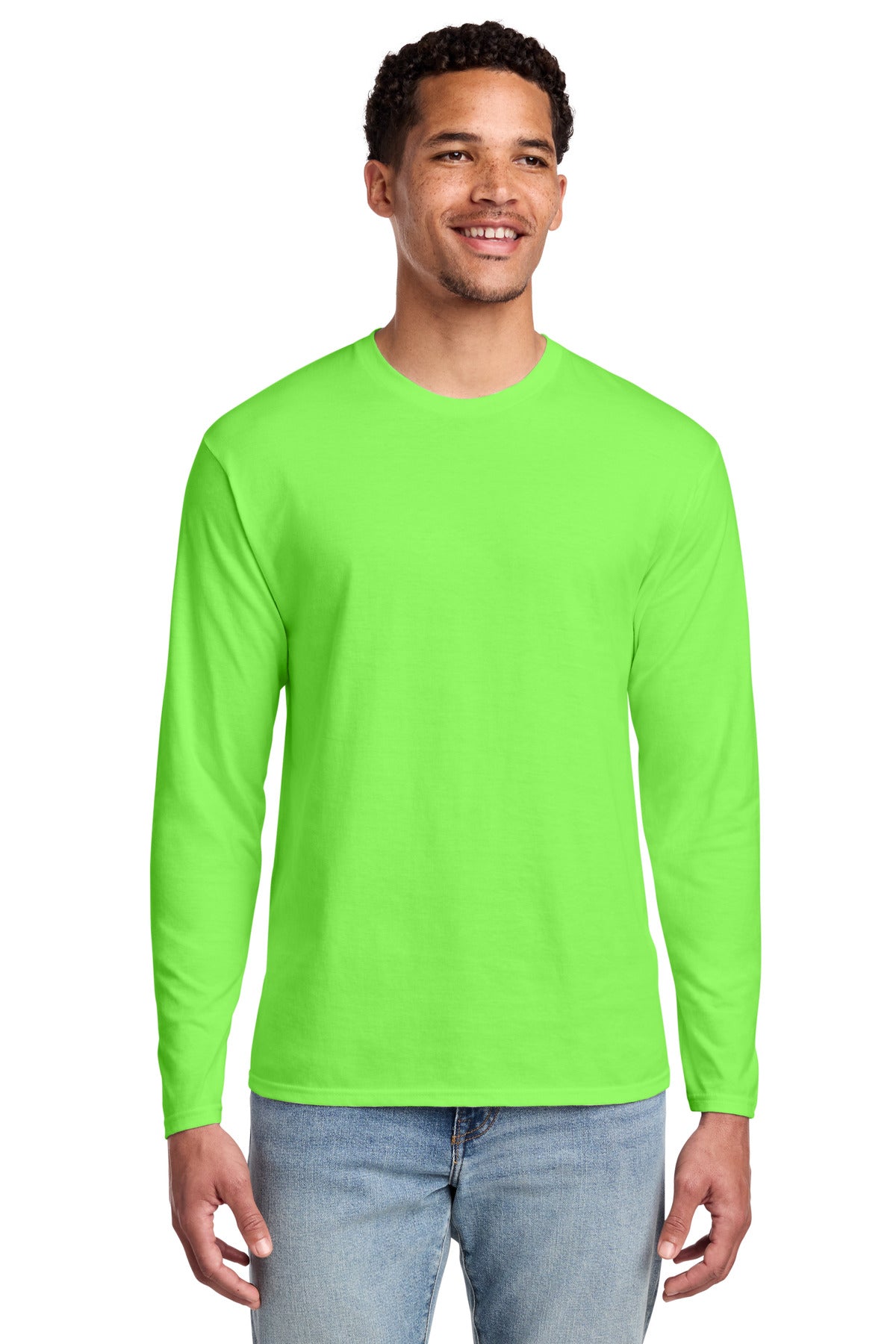 Port & Co ®  Long Sleeve Fan Favorite Tee. PC450LS | Add Your Logo