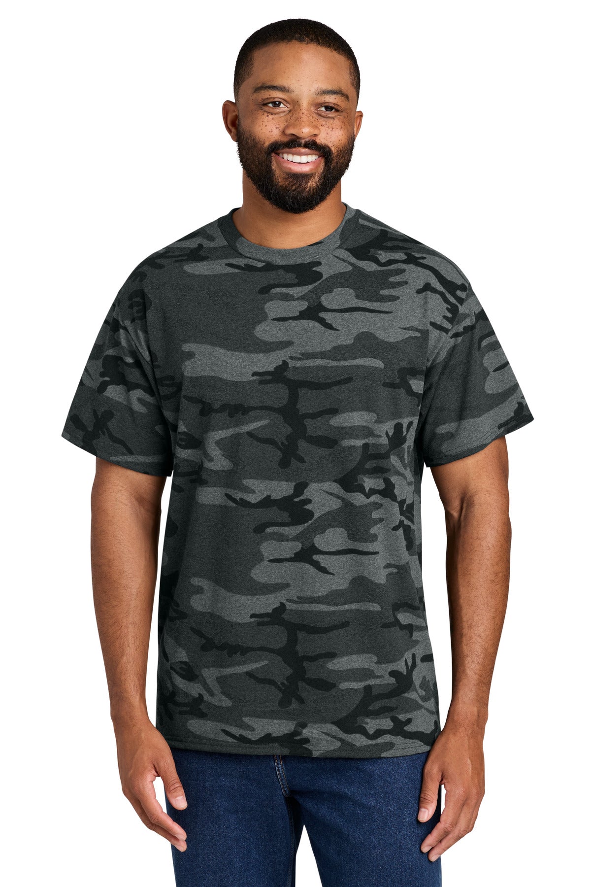 Port & Co   Core Cotton Camo Tee.  PC54C