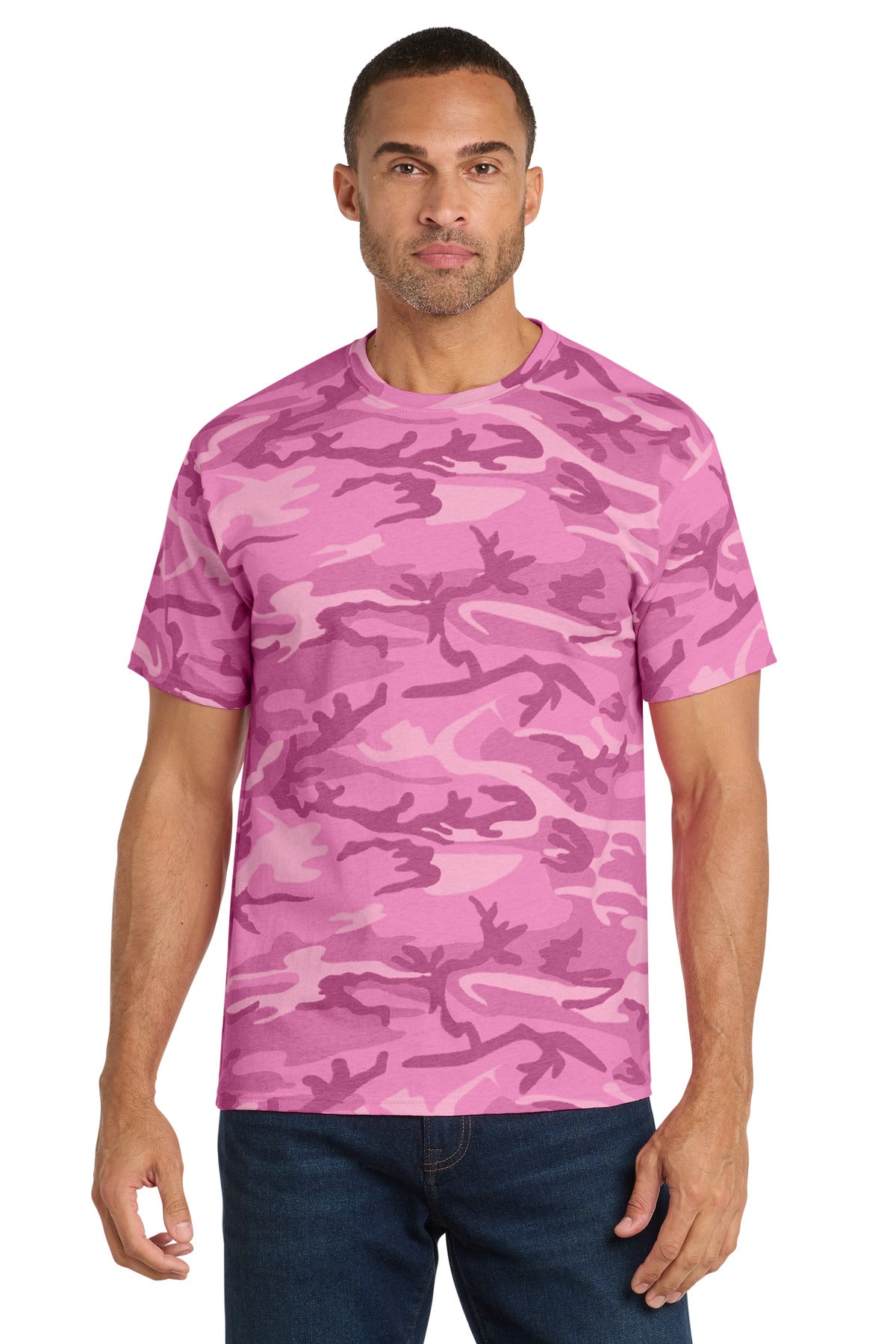 Port & Co   Core Cotton Camo Tee.  PC54C