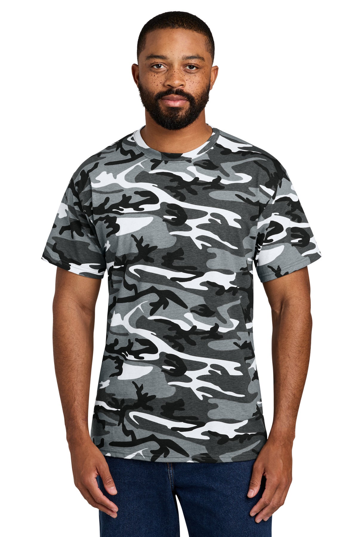 Port & Co   Core Cotton Camo Tee.  PC54C