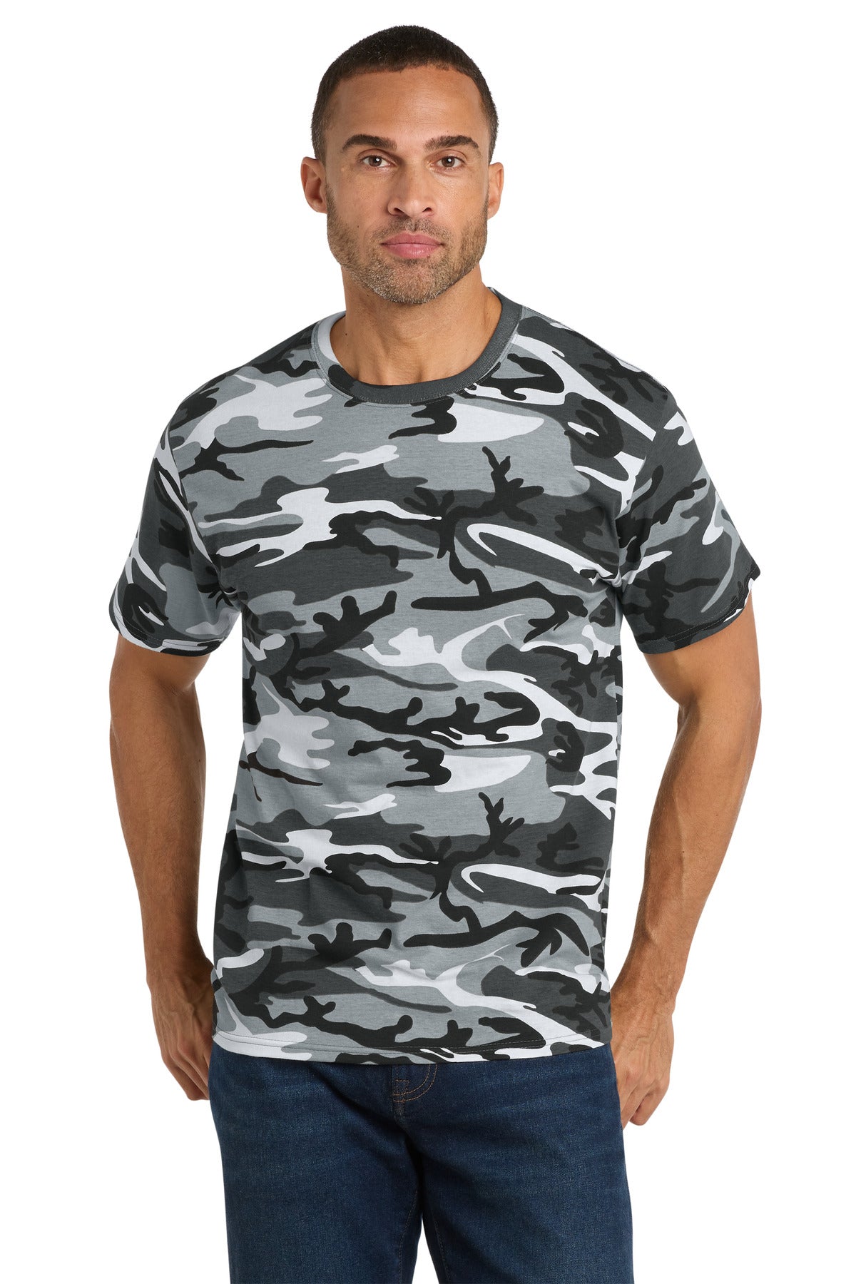 Port & Co   Core Cotton Camo Tee.  PC54C