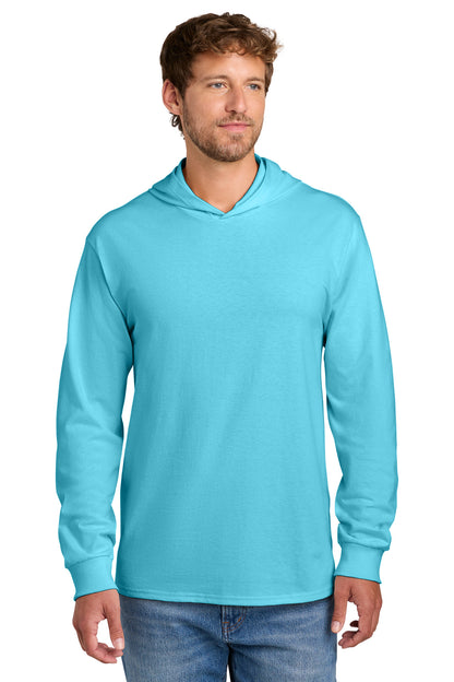 Port & Co   Core Cotton Pullover Hooded Tee PC54H