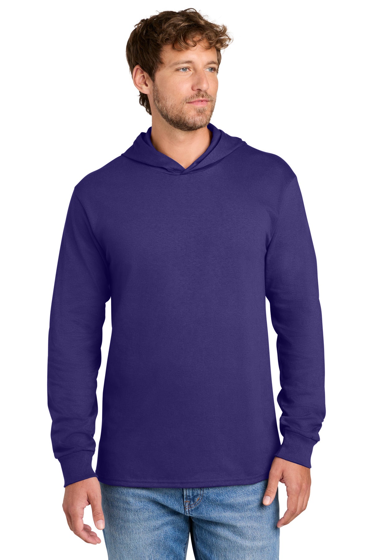 Port & Co   Core Cotton Pullover Hooded Tee PC54H