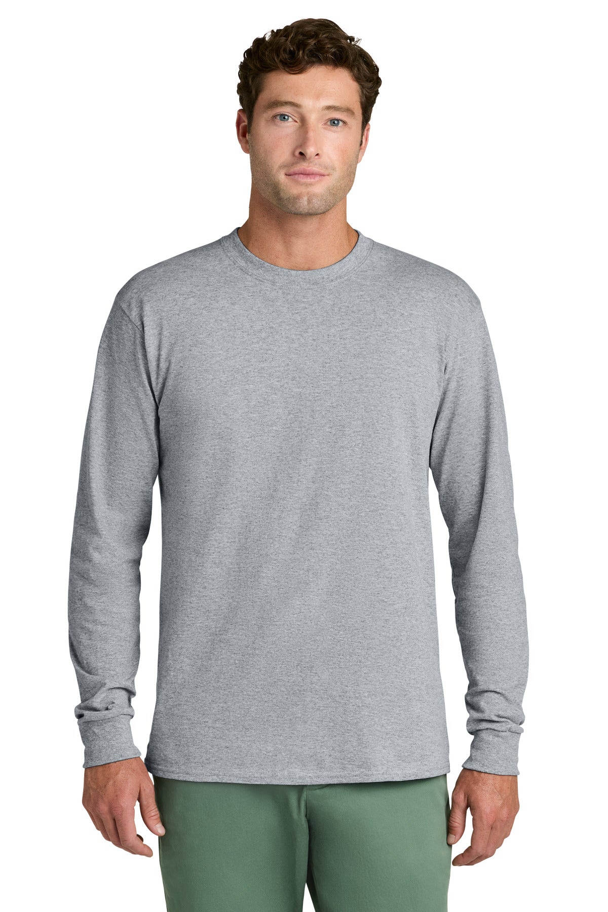Port & Co ®  Long Sleeve Core Cotton Tee. PC54LS | Add Your Logo
