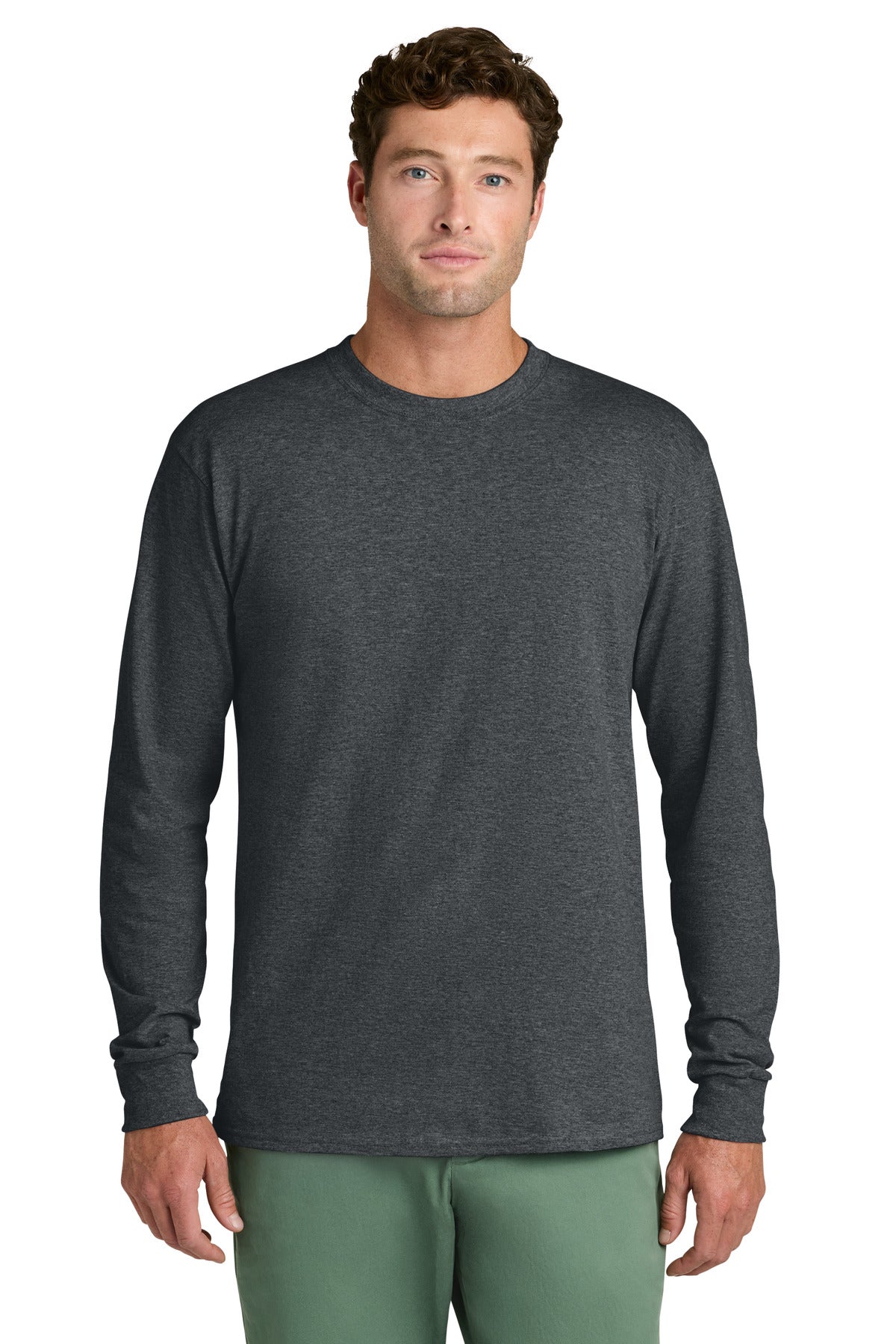 Port & Co ®  Long Sleeve Core Cotton Tee. PC54LS | Add Your Logo