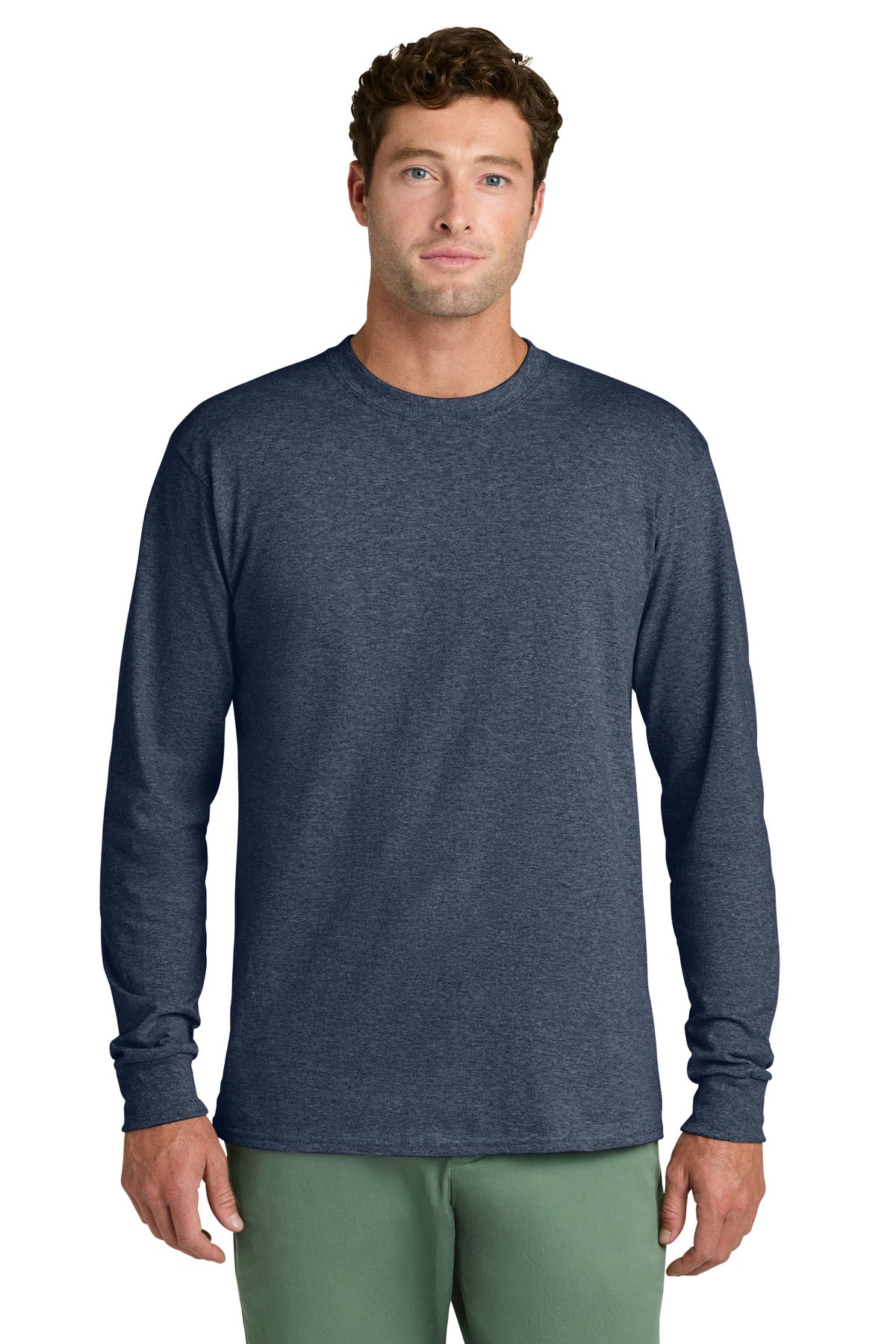 Port & Co ®  Long Sleeve Core Cotton Tee. PC54LS | Add Your Logo