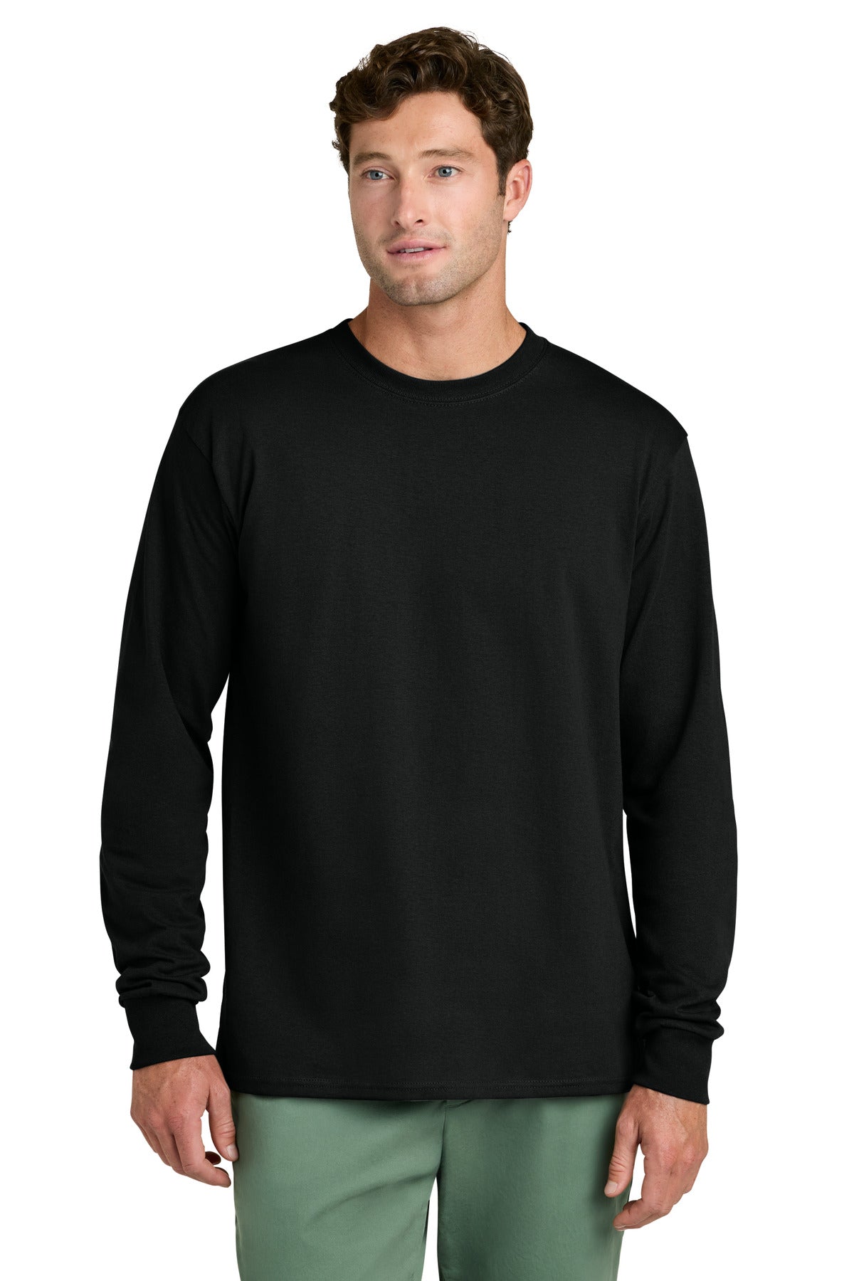 Port & Co ®  Long Sleeve Core Cotton Tee. PC54LS | Add Your Logo