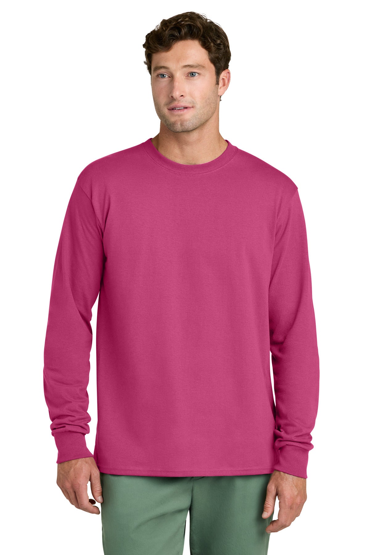 Port & Co   Long Sleeve Core Cotton Tee. PC54LS