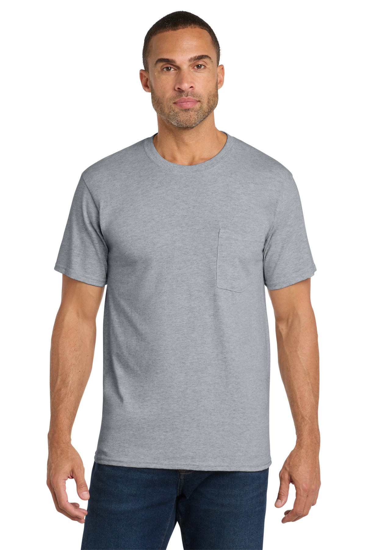 Port & Co   Core Cotton Pocket Tee. PC54P
