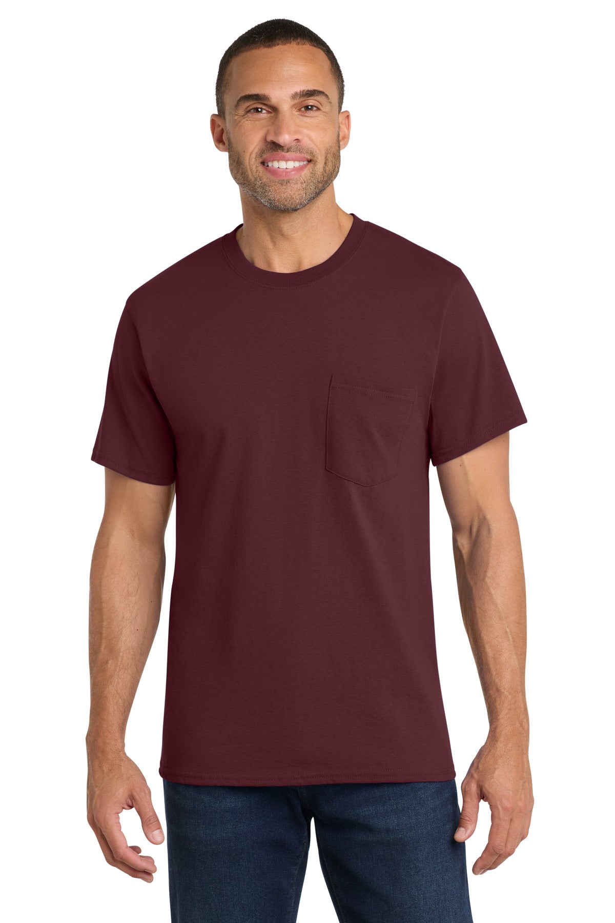 Port & Co   Core Cotton Pocket Tee. PC54P