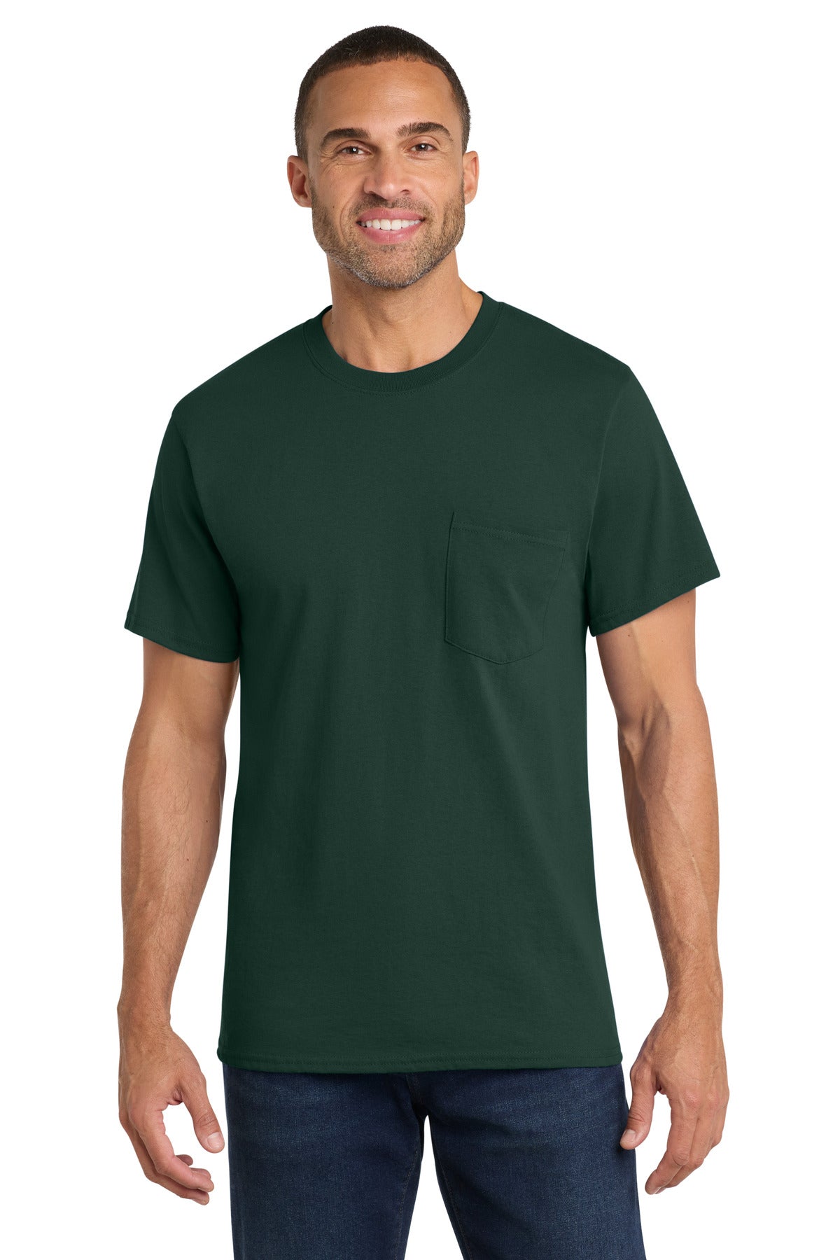 Port & Co   Core Cotton Pocket Tee. PC54P