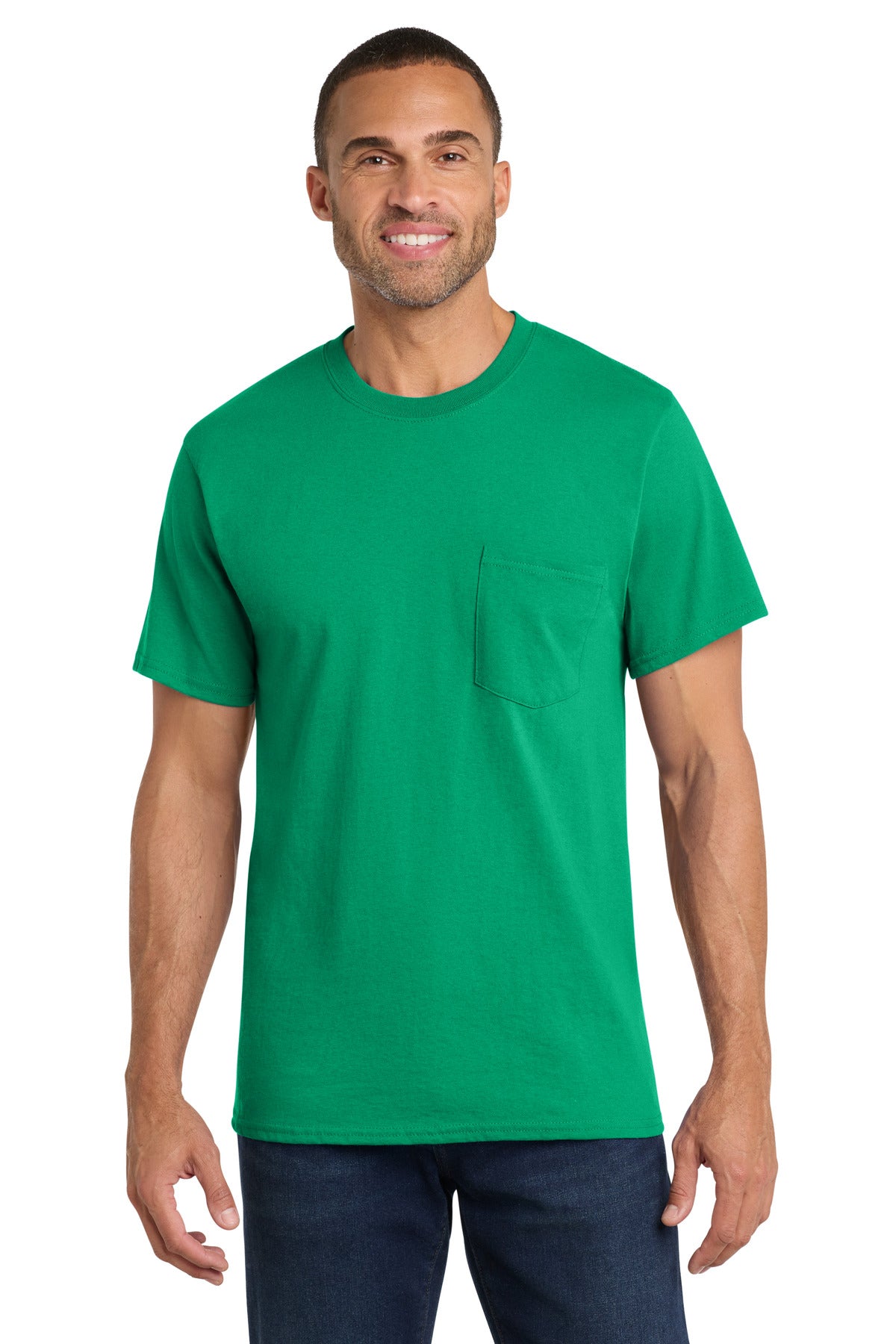 Port & Co   Core Cotton Pocket Tee. PC54P
