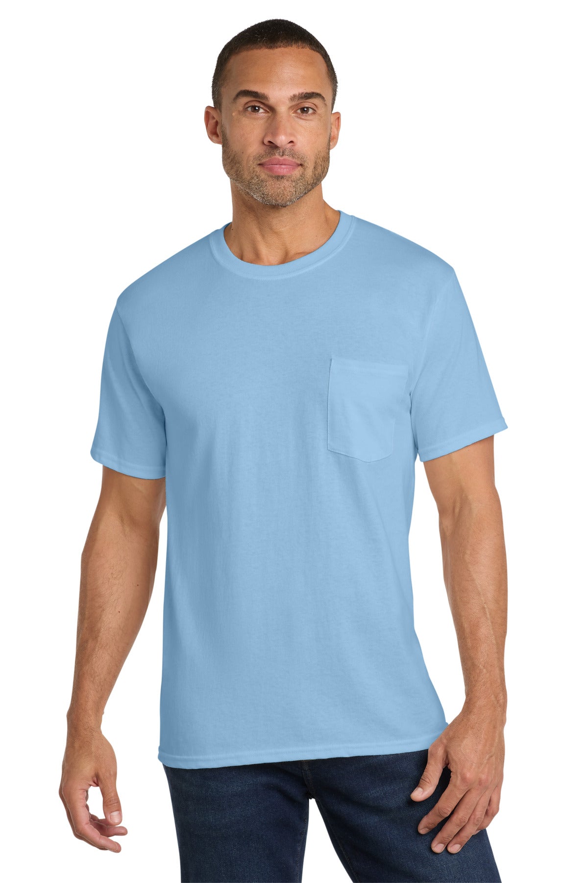 Port & Co   Core Cotton Pocket Tee. PC54P