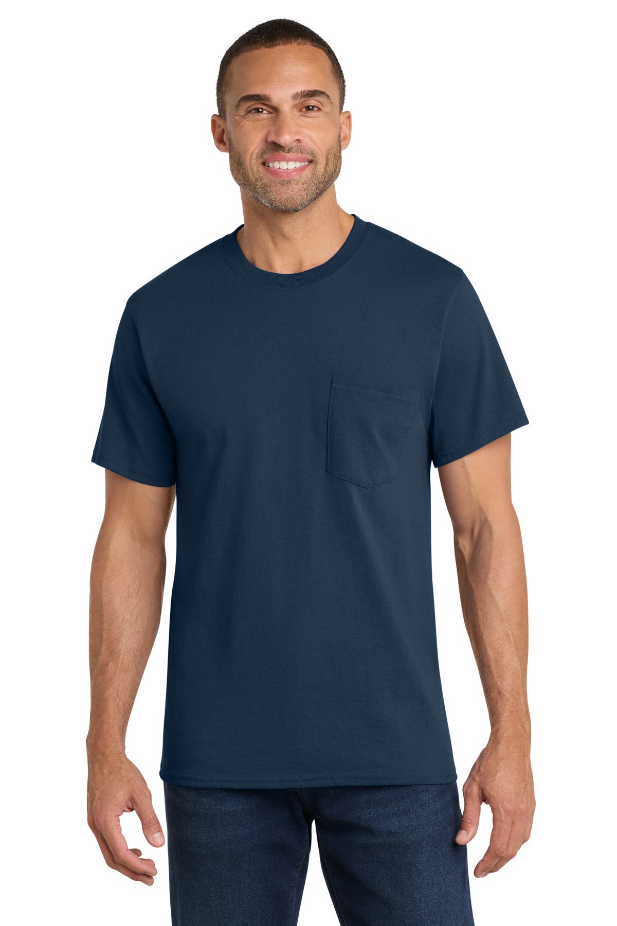 Port & Co   Core Cotton Pocket Tee. PC54P