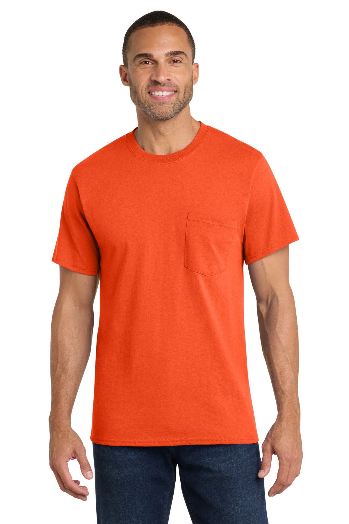 Port & Co   Core Cotton Pocket Tee. PC54P