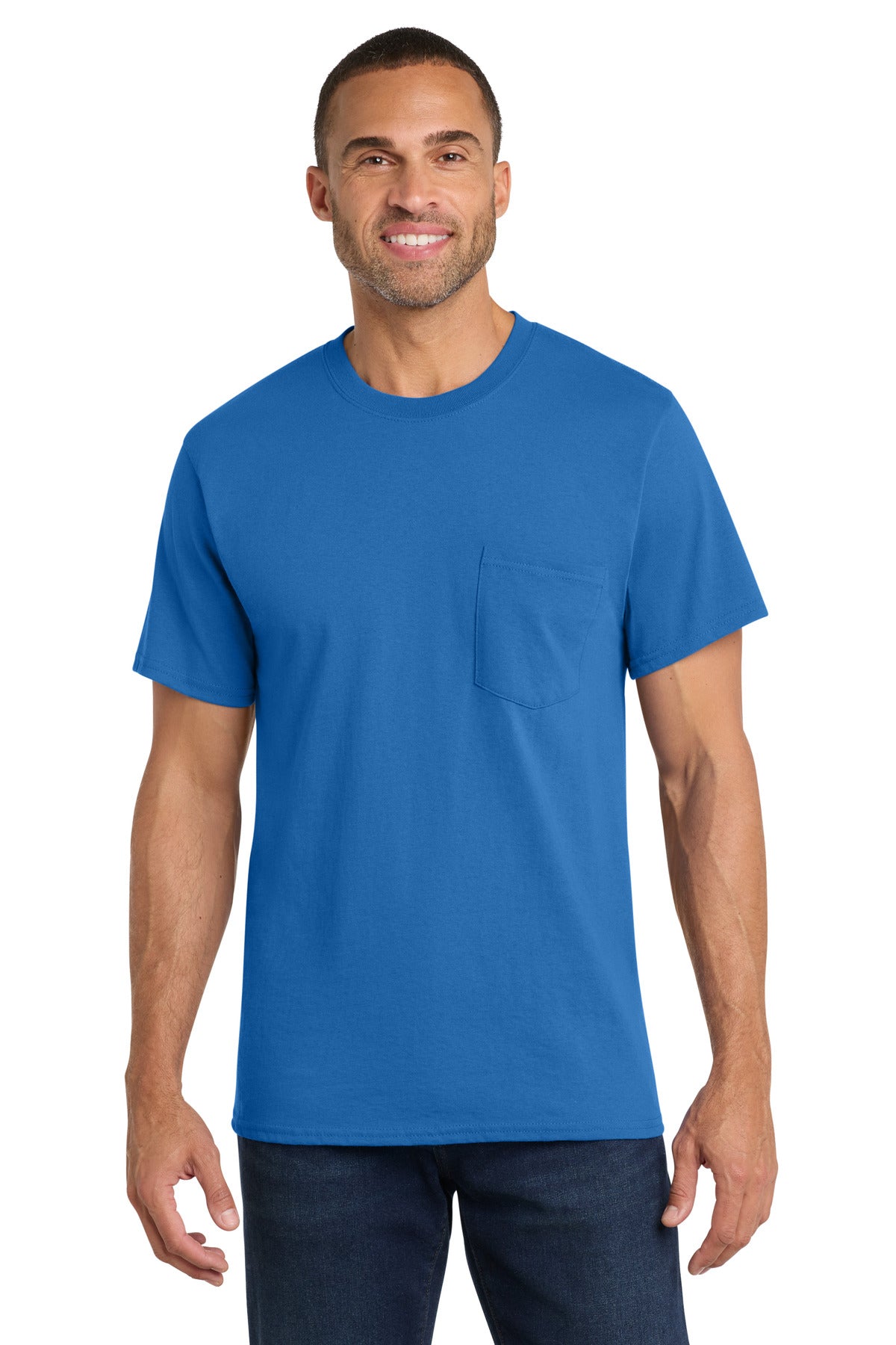 Port & Co   Core Cotton Pocket Tee. PC54P