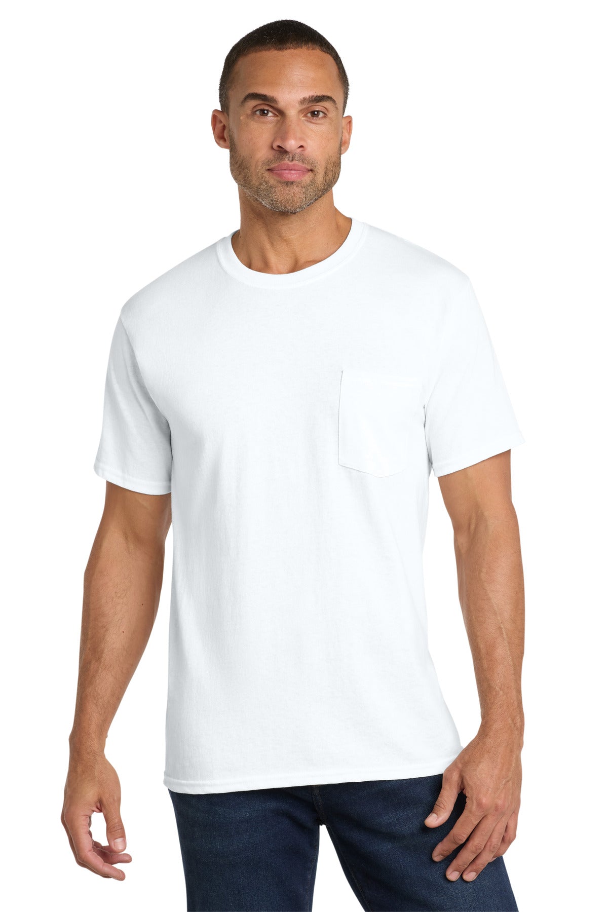 Port & Co   Core Cotton Pocket Tee. PC54P