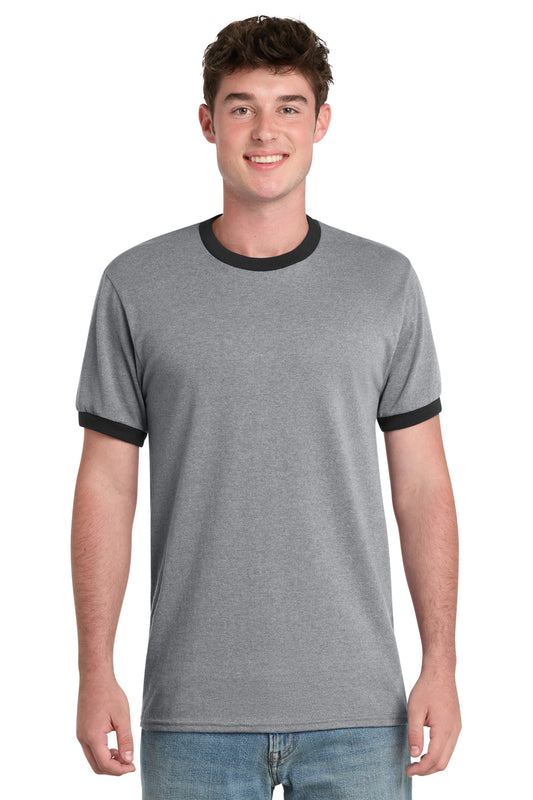 Port & Co   Core Cotton Ringer Tee.  PC54R