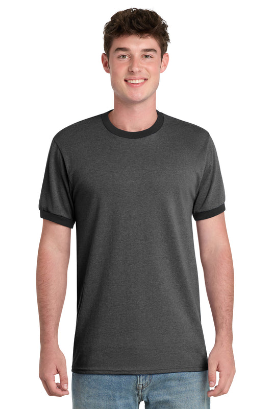 Port & Co   Core Cotton Ringer Tee.  PC54R