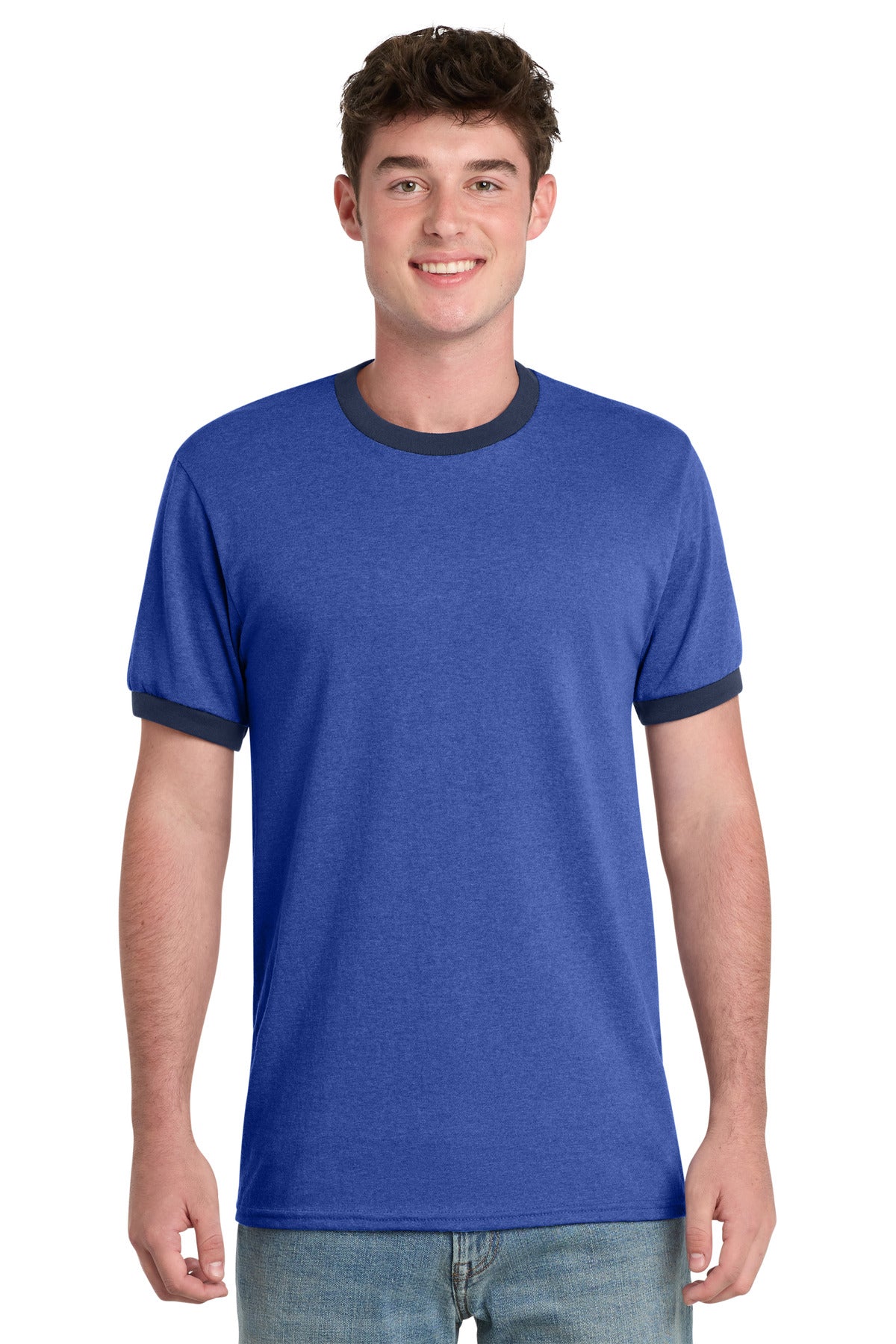 Port & Co   Core Cotton Ringer Tee.  PC54R