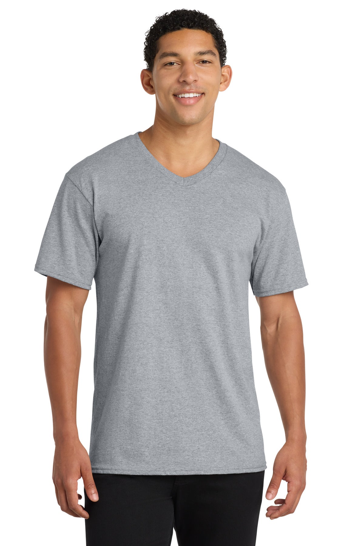 Port & Co   Core Cotton V-Neck Tee. PC54V