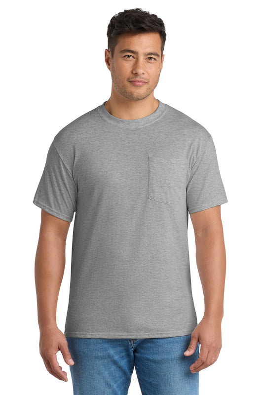 Port & Co   Tall Core Blend Pocket Tee. PC55PT